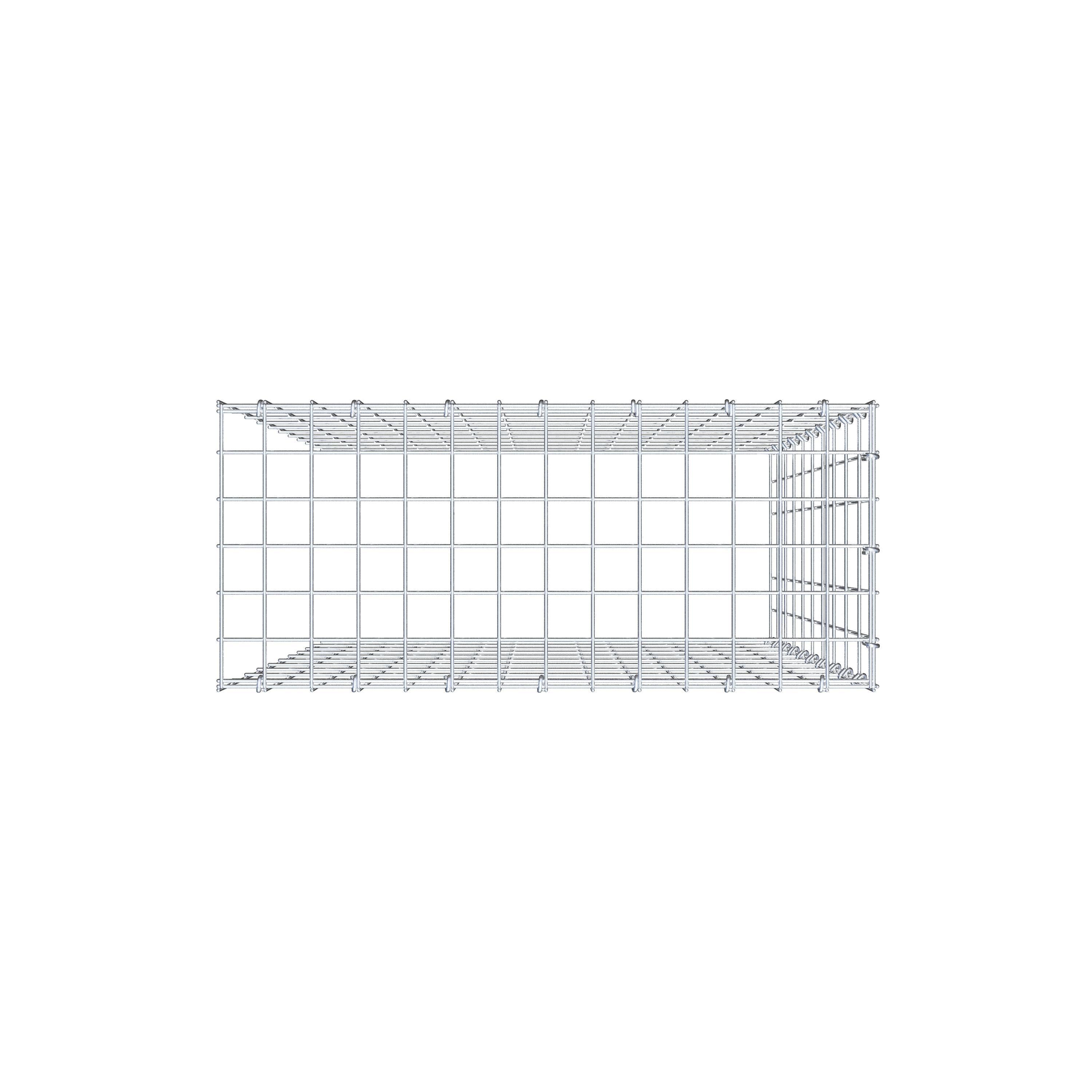 Pila adicional tipo 4 100 cm x 70 cm x 30 cm (L x A x P), malla 5 cm x 10 cm, anillo en C