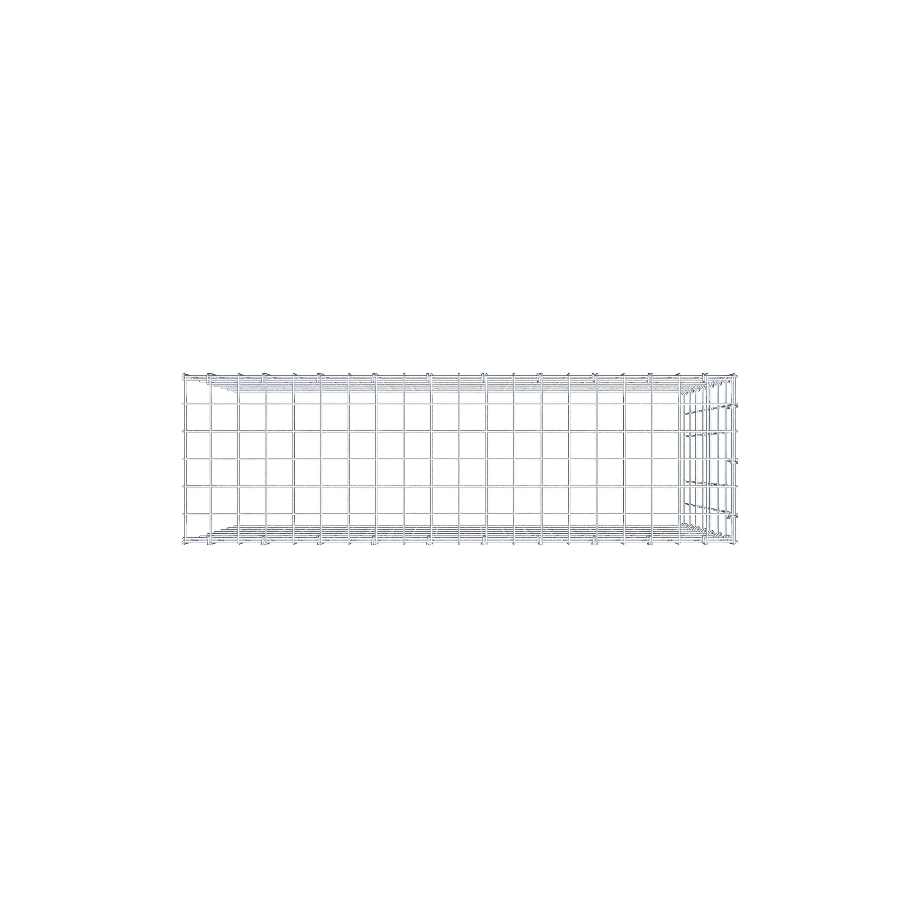 Pila adicional tipo 4 100 cm x 70 cm x 30 cm (L x A x P), malla 5 cm x 10 cm, anillo en C