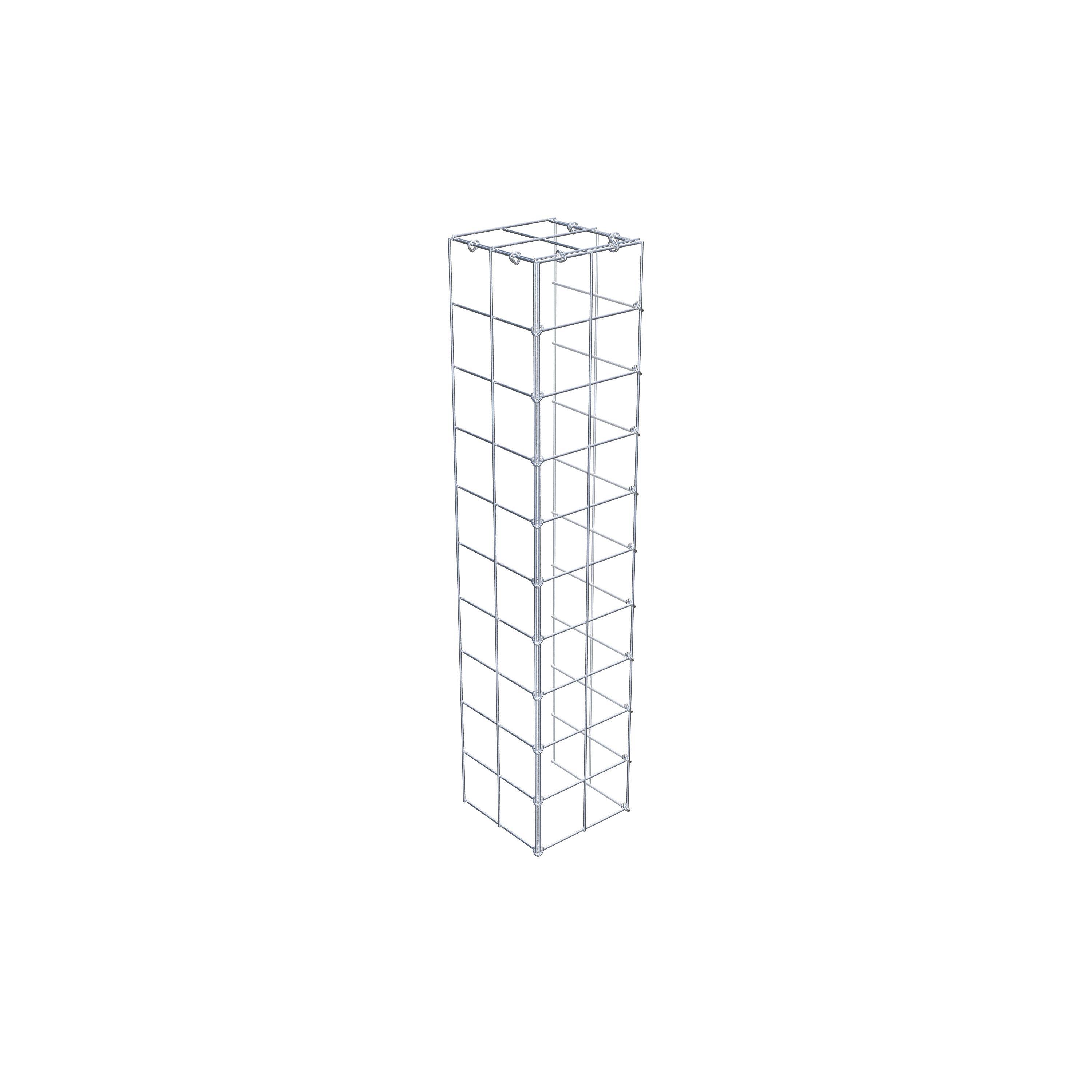 Fourche rapportée type 4 100 cm x 20 cm x 20 cm (L x H x P), mailles 10 cm x 10 cm, anneau C