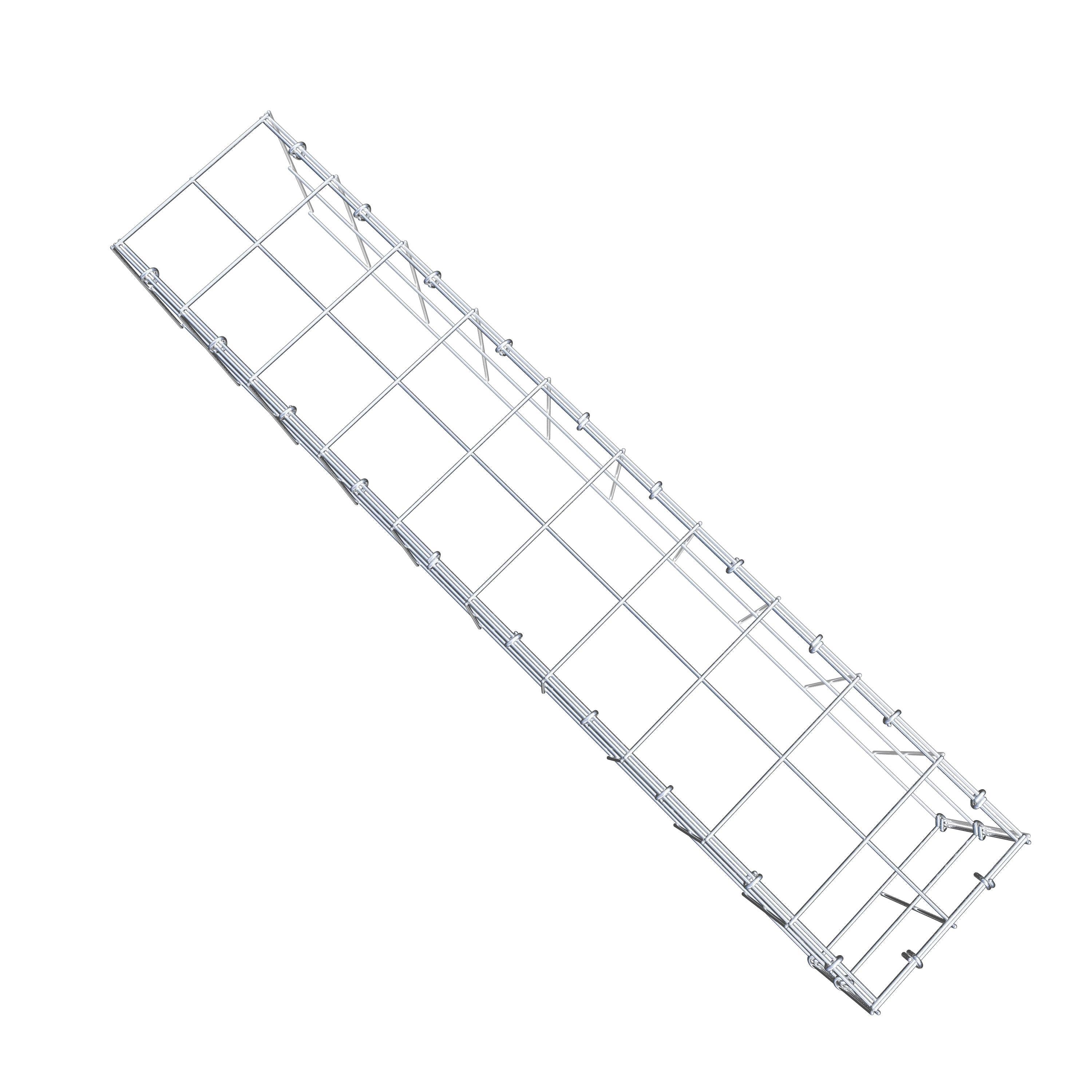 Fourche rapportée type 4 100 cm x 20 cm x 20 cm (L x H x P), mailles 10 cm x 10 cm, anneau C