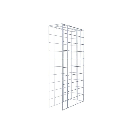 Typ 4 påbyggnadsgabion 100 cm x 50 cm x 20 cm (L x H x D), maskstorlek 10 cm x 10 cm, C-ring