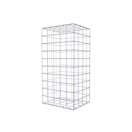 Gabion 100 cm x 40 cm x 50 cm (L x H x P), mailles 10 cm x 10 cm, anneau en C