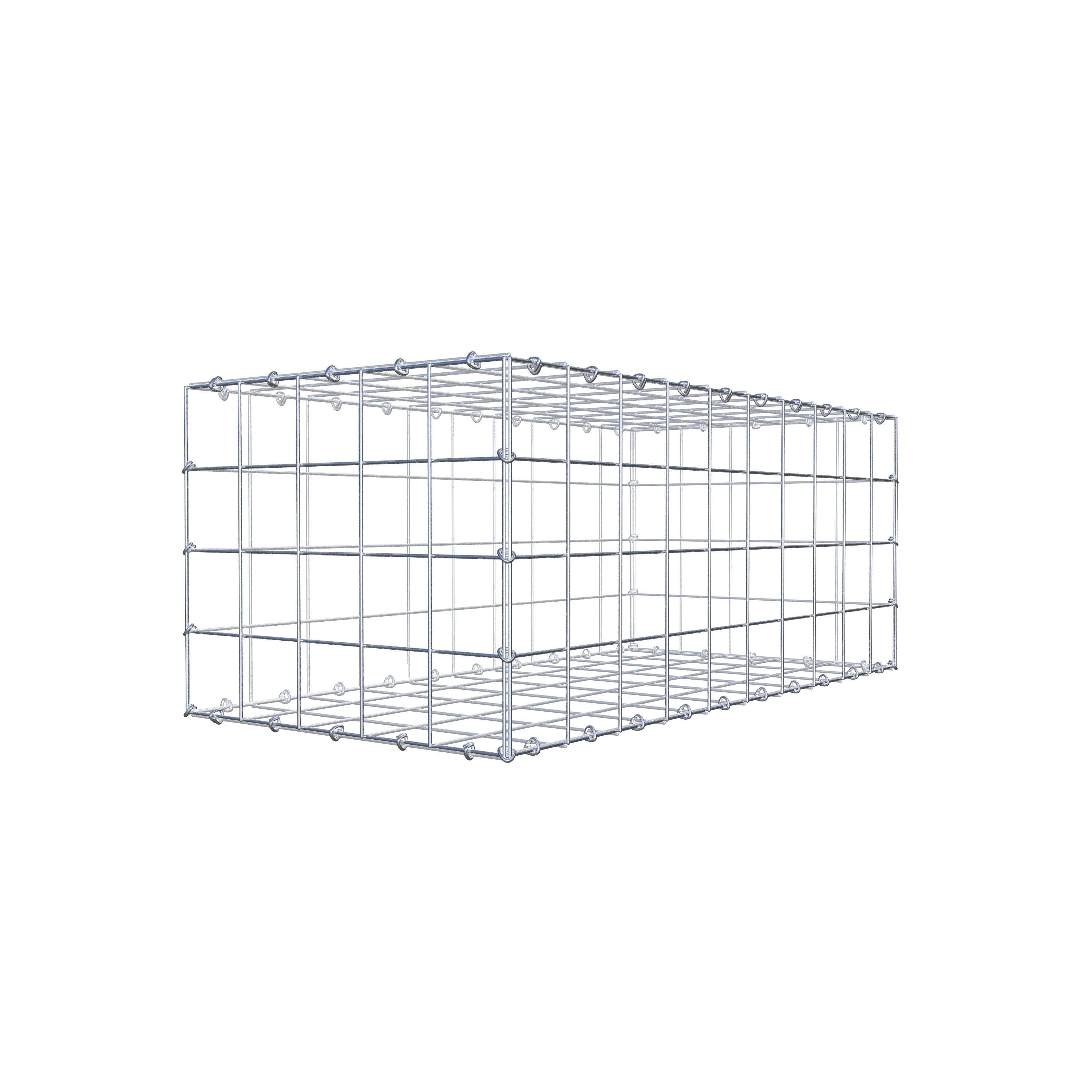 Gabion 100 cm x 40 cm x 50 cm (L x H x P), mailles 10 cm x 10 cm, anneau en C
