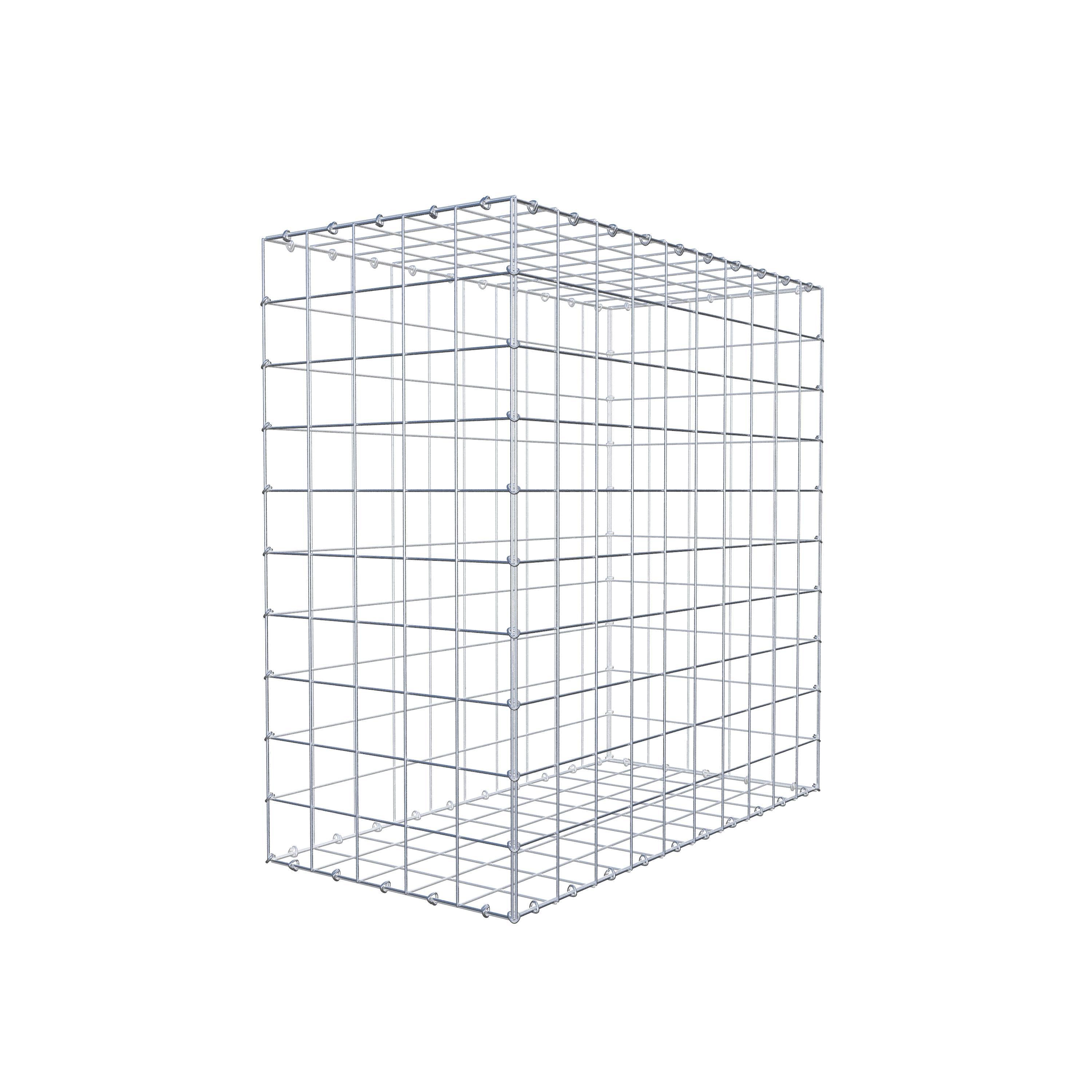 Gabion 100 cm x 100 cm x 50 cm (L x H x P), mailles 10 cm x 10 cm, anneau en C