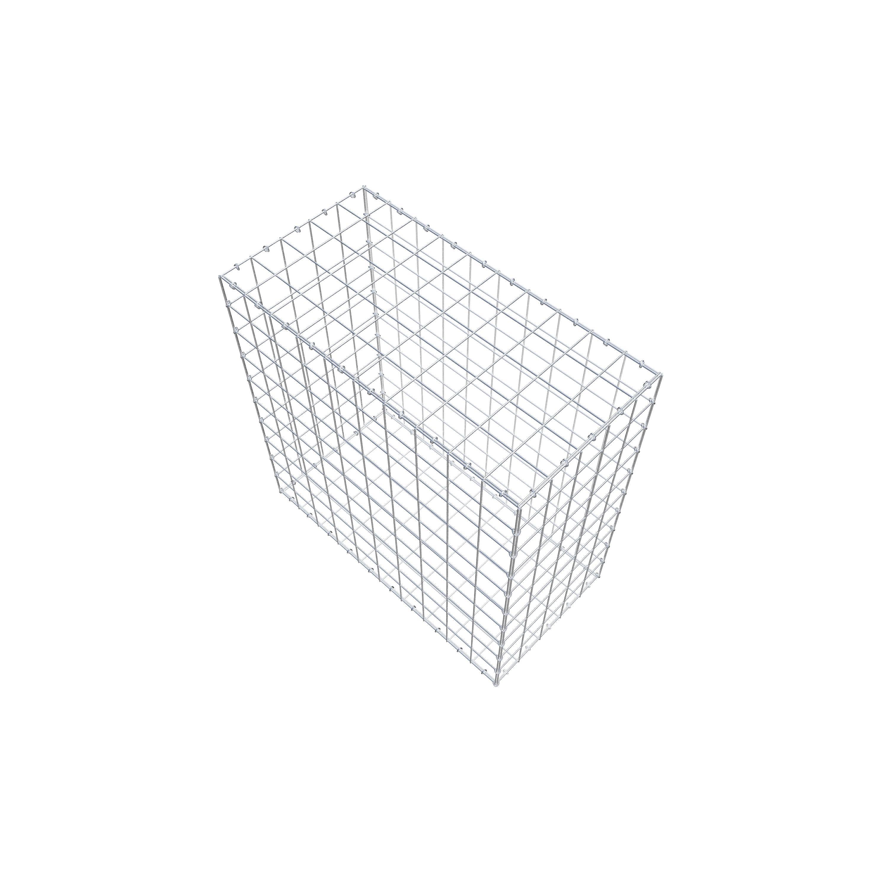 Gabion 100 cm x 100 cm x 50 cm (L x H x P), mailles 10 cm x 10 cm, anneau en C
