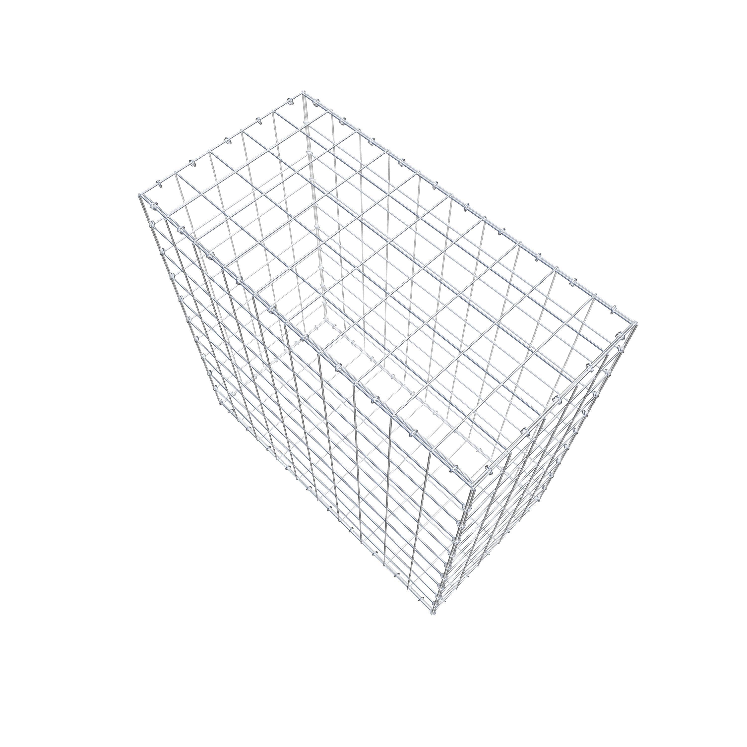 Gabion 100 cm x 100 cm x 50 cm (L x H x P), mailles 10 cm x 10 cm, anneau en C