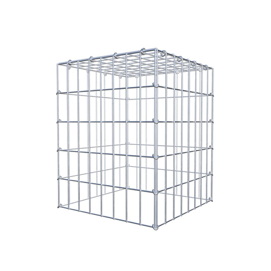 Mounted gabion type 3 50 cm x 40 cm x 40 cm (L x H x D), mesh size 5 cm x 10 cm, C-ring
