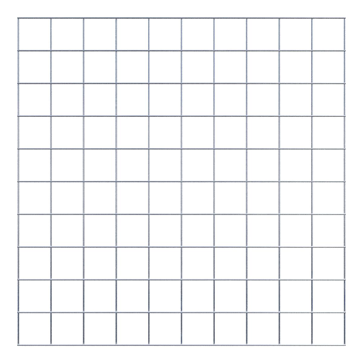 Decorative trellis / trellis (including mounting material) mesh size 10 x 10 cm