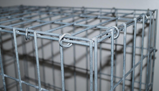 Gavión complementario de tipo 2 200 cm x 100 cm x 30 cm (L x A x P), malla 10 cm x 10 cm, anillo en C