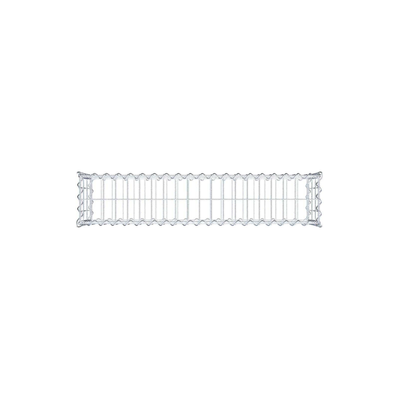 2er Set Gabionen 100 cm x 30 cm x 20 cm (L x H x T), Maschenweite 5 x 10 cm, Spirale