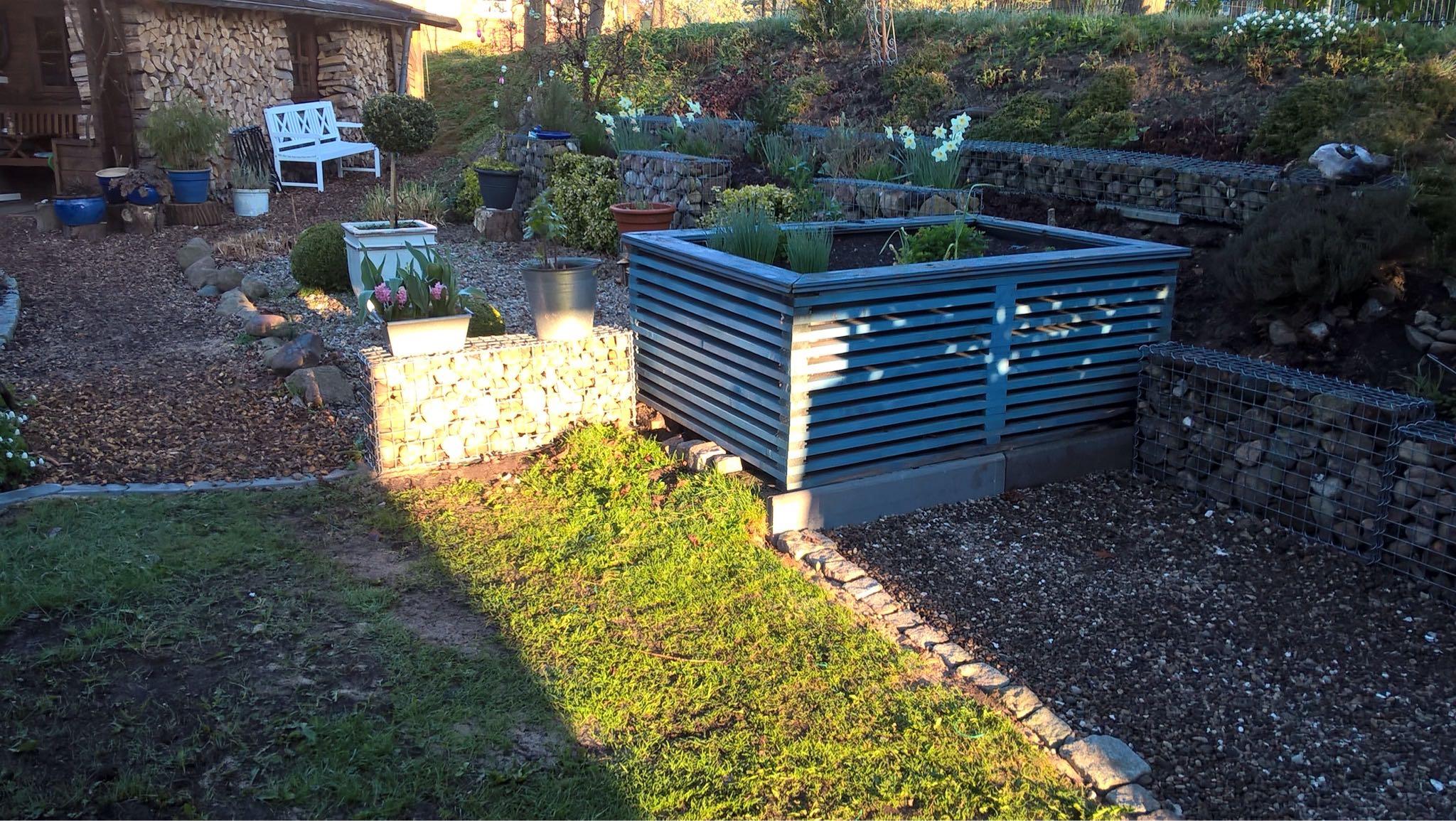 2er Set Gabionen 100 cm x 50 cm x 20 cm (L x H x T), Maschenweite 5 x 5 cm, Spirale