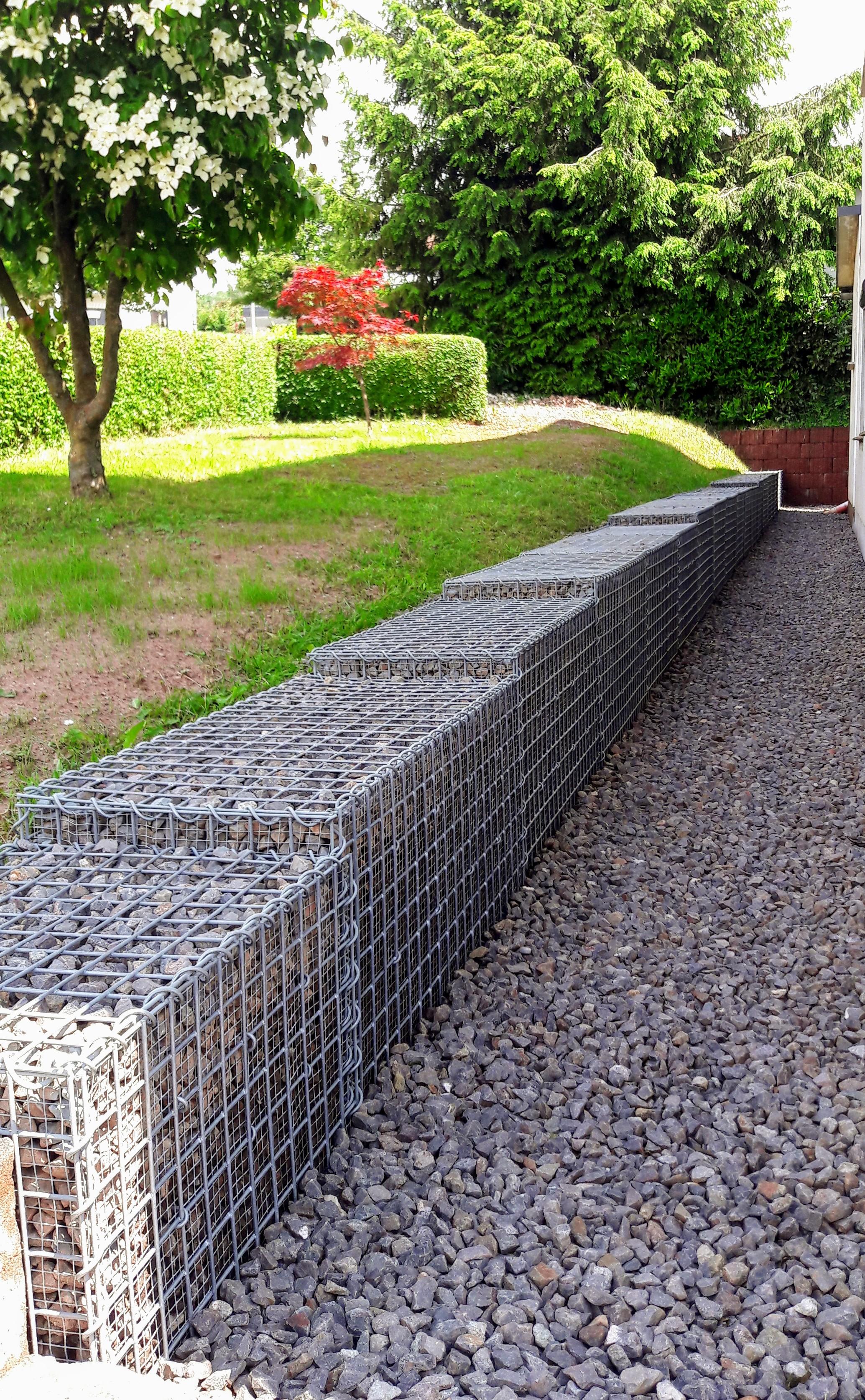 2er Set Gabionen 100 cm x 50 cm x 50 cm (L x H x T), Maschenweite 5 x 5 cm, Spirale