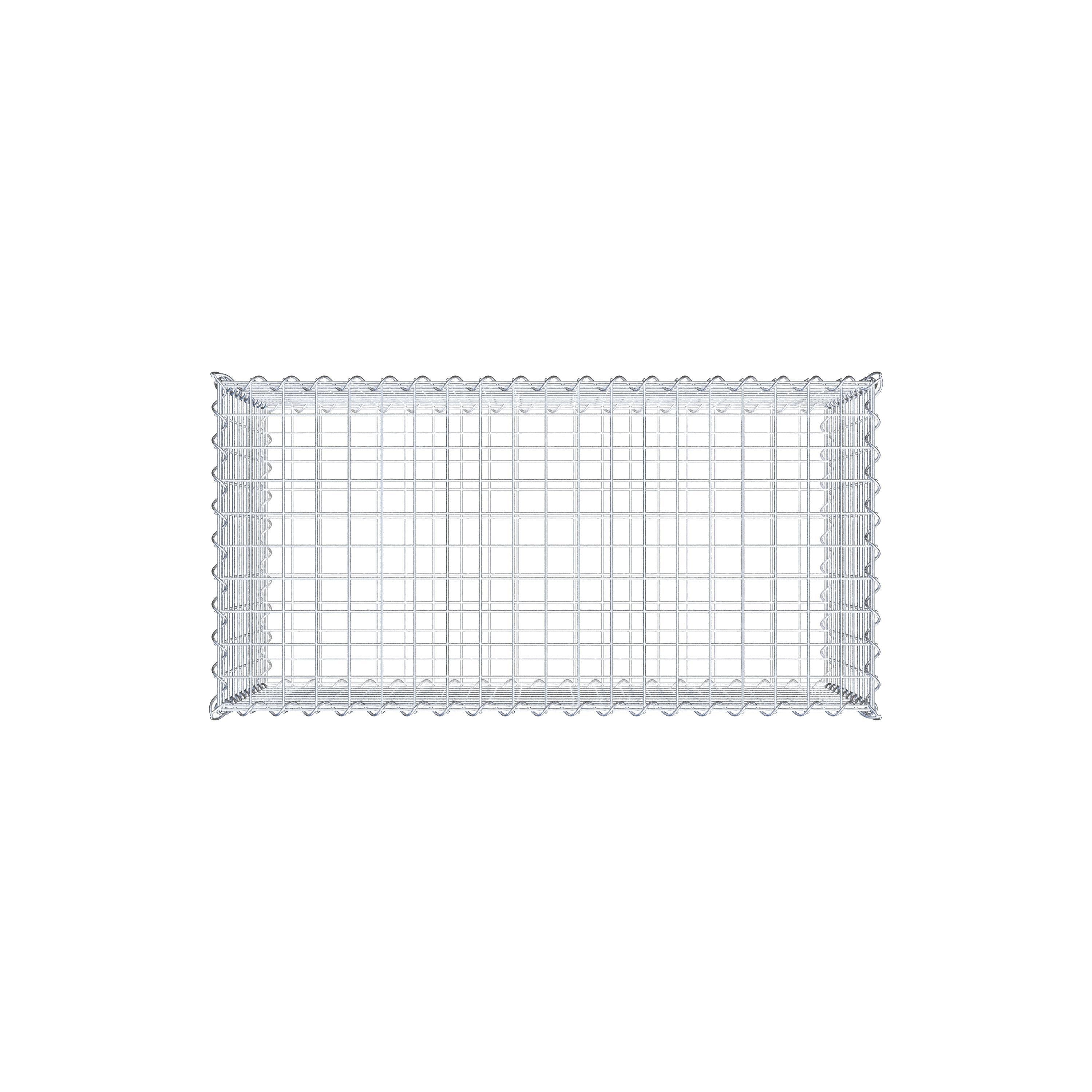 2er Set Gabionen 100 cm x 50 cm x 50 cm (L x H x T), Maschenweite 5 x 5 cm, Spirale