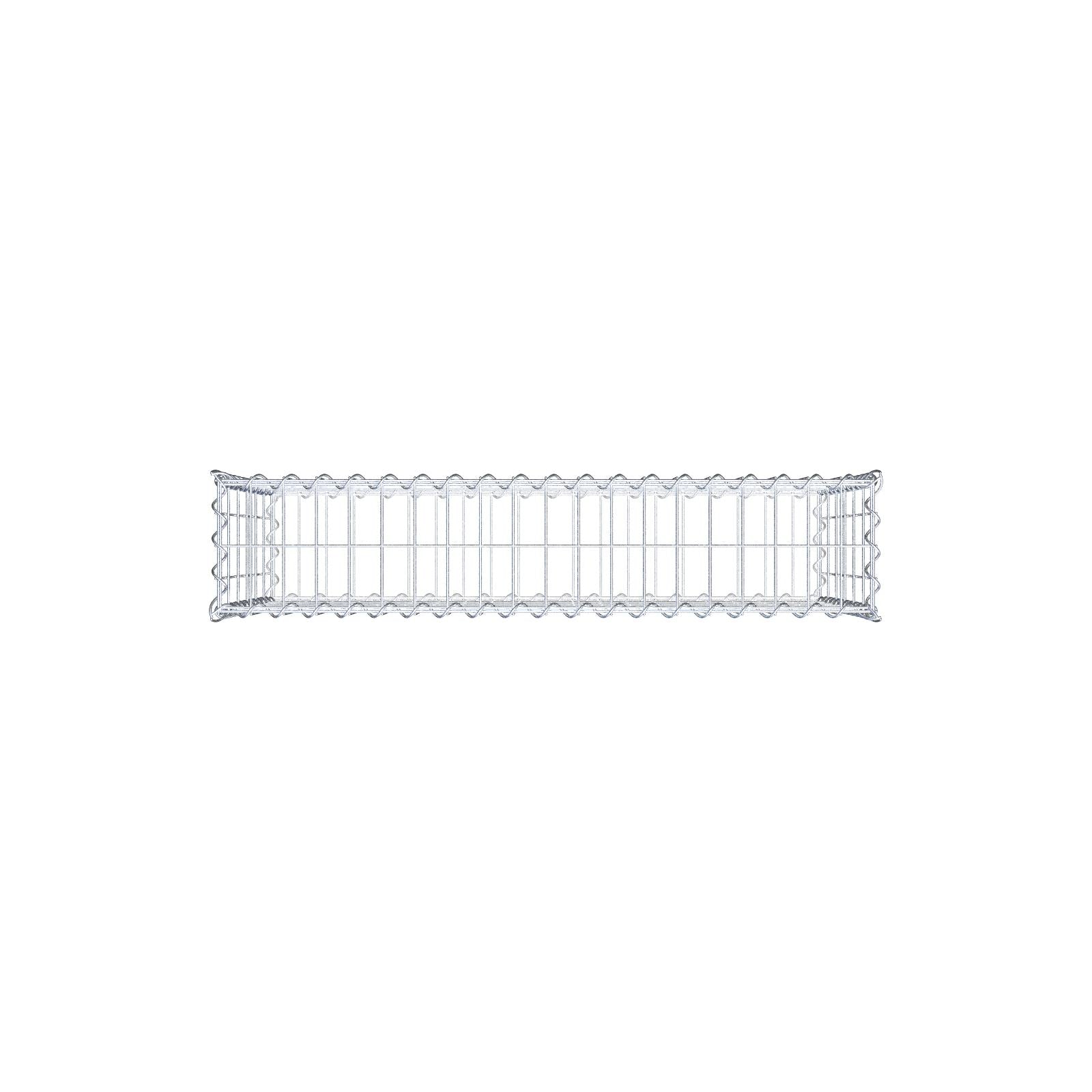 2er Set Gabionen 100 cm x 60 cm x 20 cm (L x H x T), Maschenweite 5 x 10 cm, Spirale