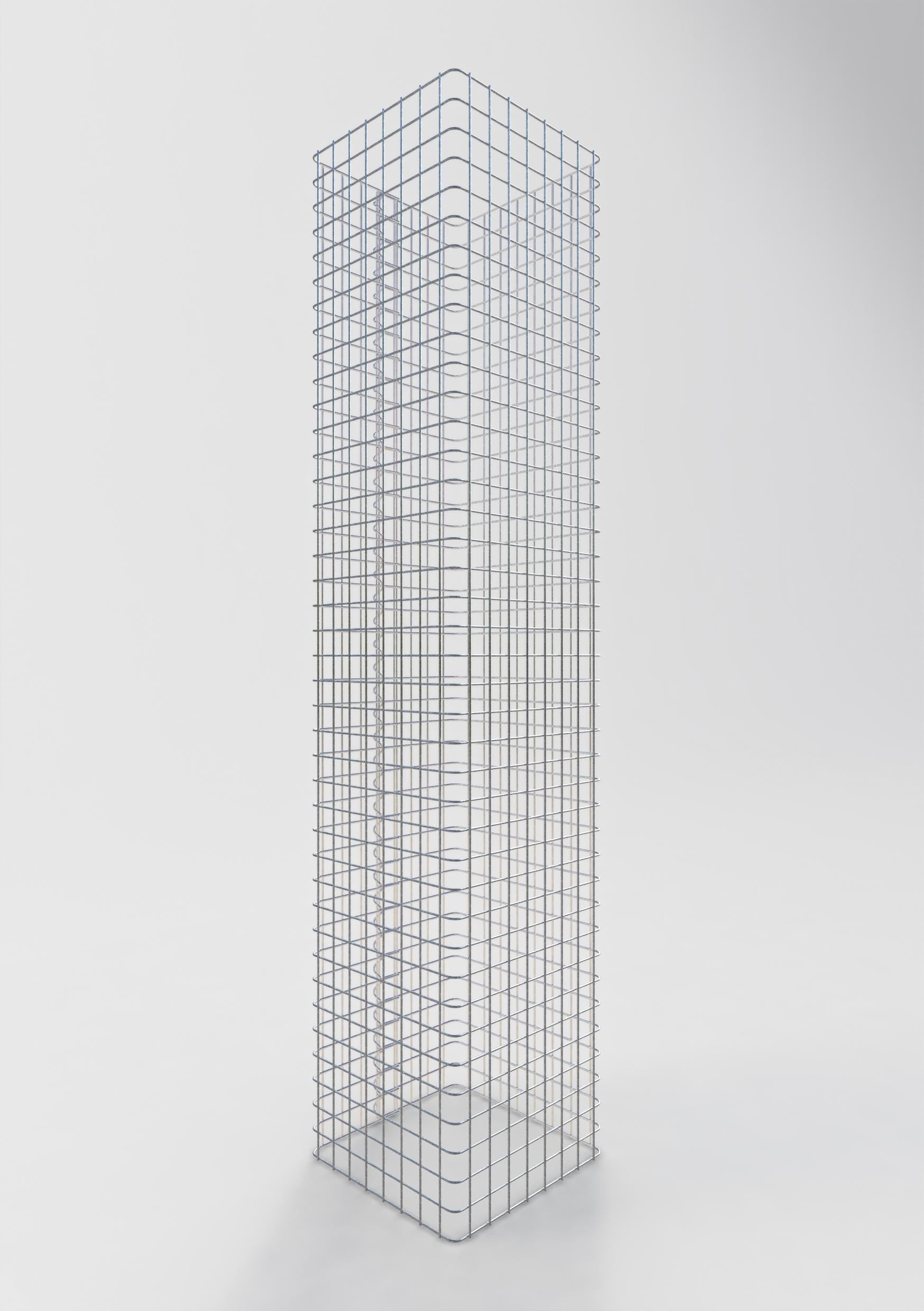 Columna de gaviones 42 x 42 cm MW 5 x 5 cm cuadrado