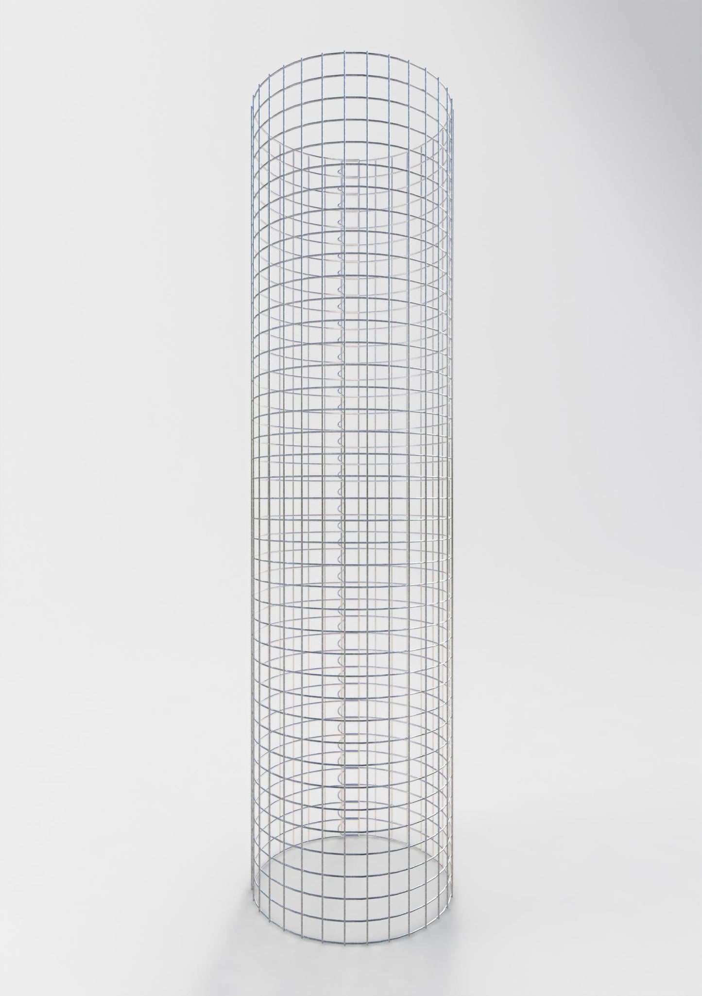 Colonne de gabion ronde 52 cm de diamètre, 200 cm de hauteur, maille 5 cm x 5 cm