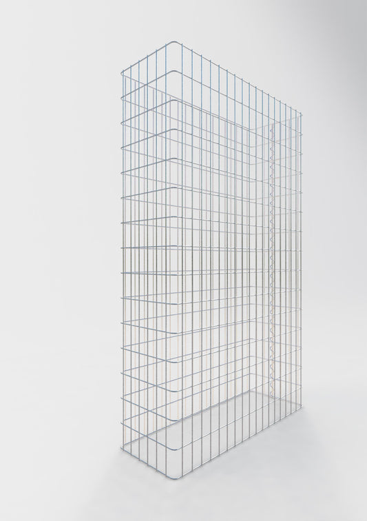 Valla de gaviones longitud 92 cm, altura 200 cm, profundidad 32 cm, malla 5 x 10 cm