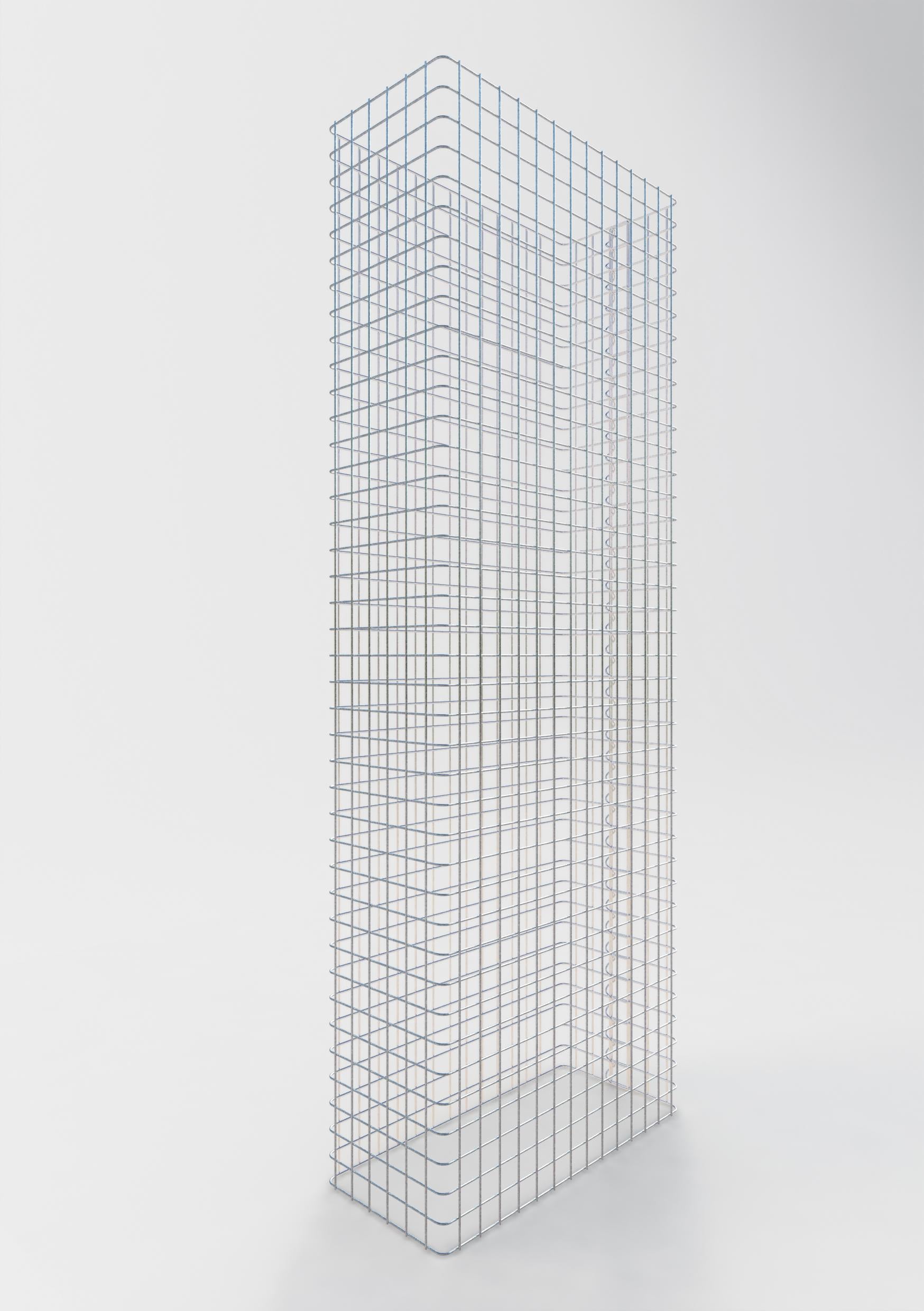 Clôture en gabion Longueur 72 cm, hauteur 180 cm, profondeur 32 cm, mailles 5 x 5 cm