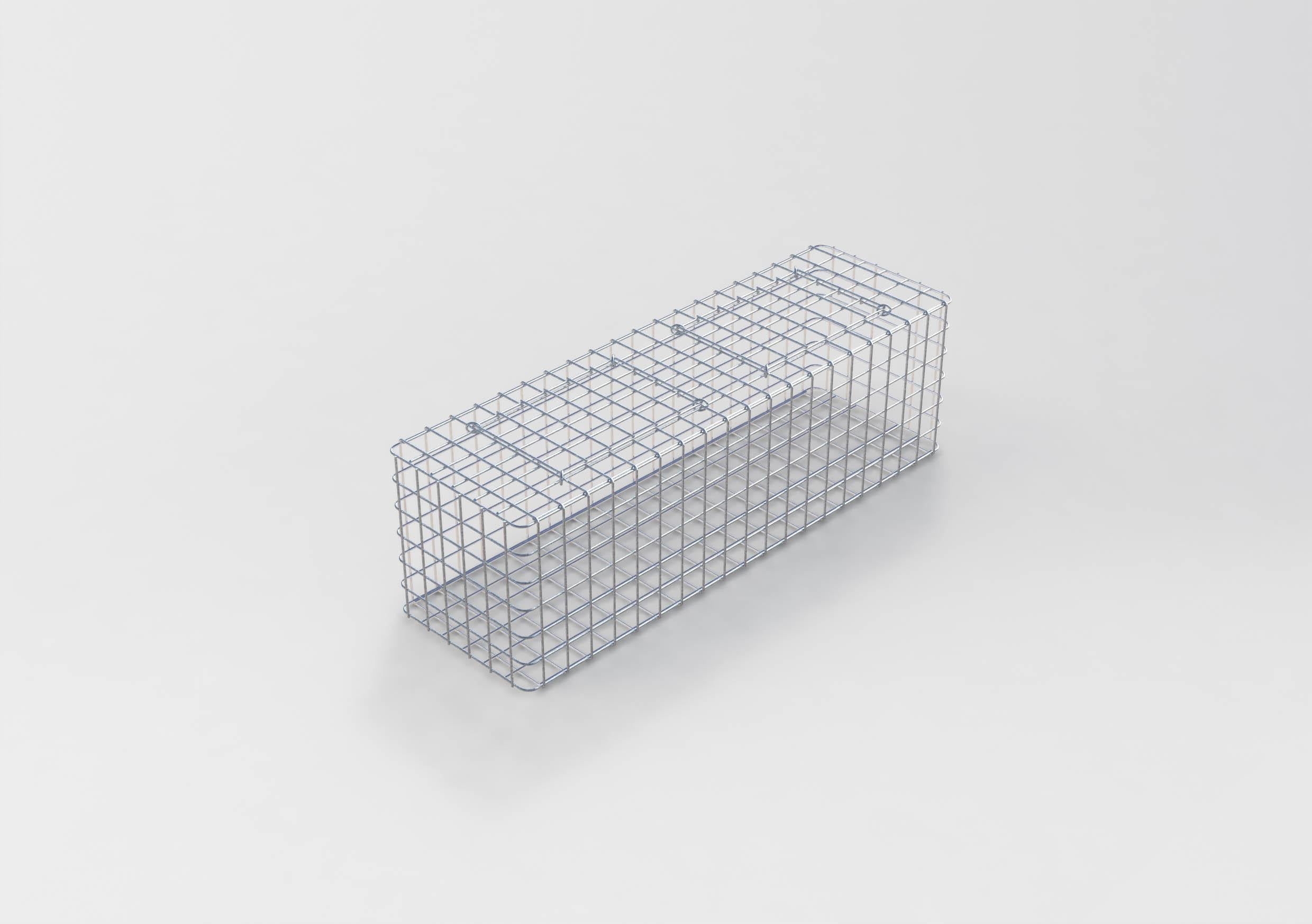 Gavión galvanizado en caliente 102 cm x 32 cm x 32 cm, malla 5 cm x 5 cm, totalmente soldado