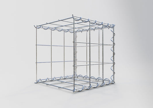 Gavión adicional tipo 2 30 cm x 30 cm x 30 cm (L x A x P), malla 10 cm x 10 cm, en espiral