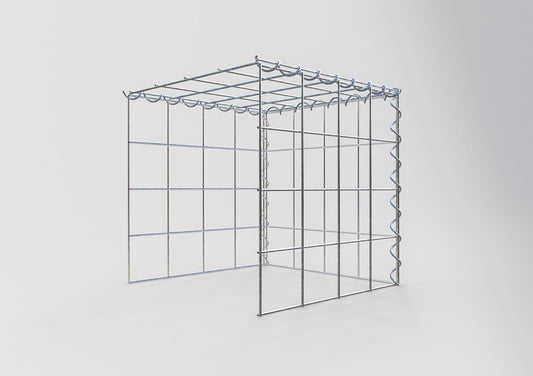 Grown-on gabion type 4 40 cm x 40 cm x 40 cm (L x H x D), mesh size 10 cm x 10 cm, spiral