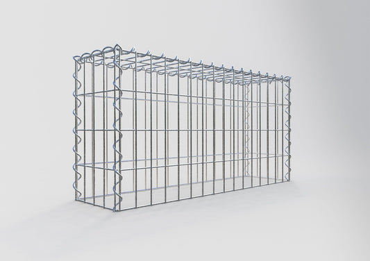 Grown-on gabion type 3 80 cm x 40 cm x 20 cm (L x H x D), mesh size 5 cm x 10 cm, spiral