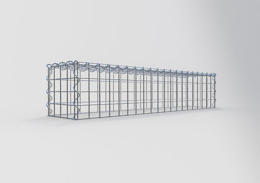 Anbaugabione Typ 3 100 cm x 20 cm x 20 cm (L x H x T), Maschenweite 5 cm x 5 cm, Spirale