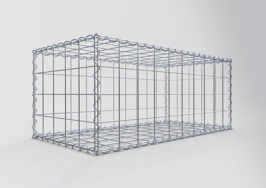 Gabion 100 cm x 40 cm x 50 cm (L x H x P), mailles 10 cm x 10 cm, spirale