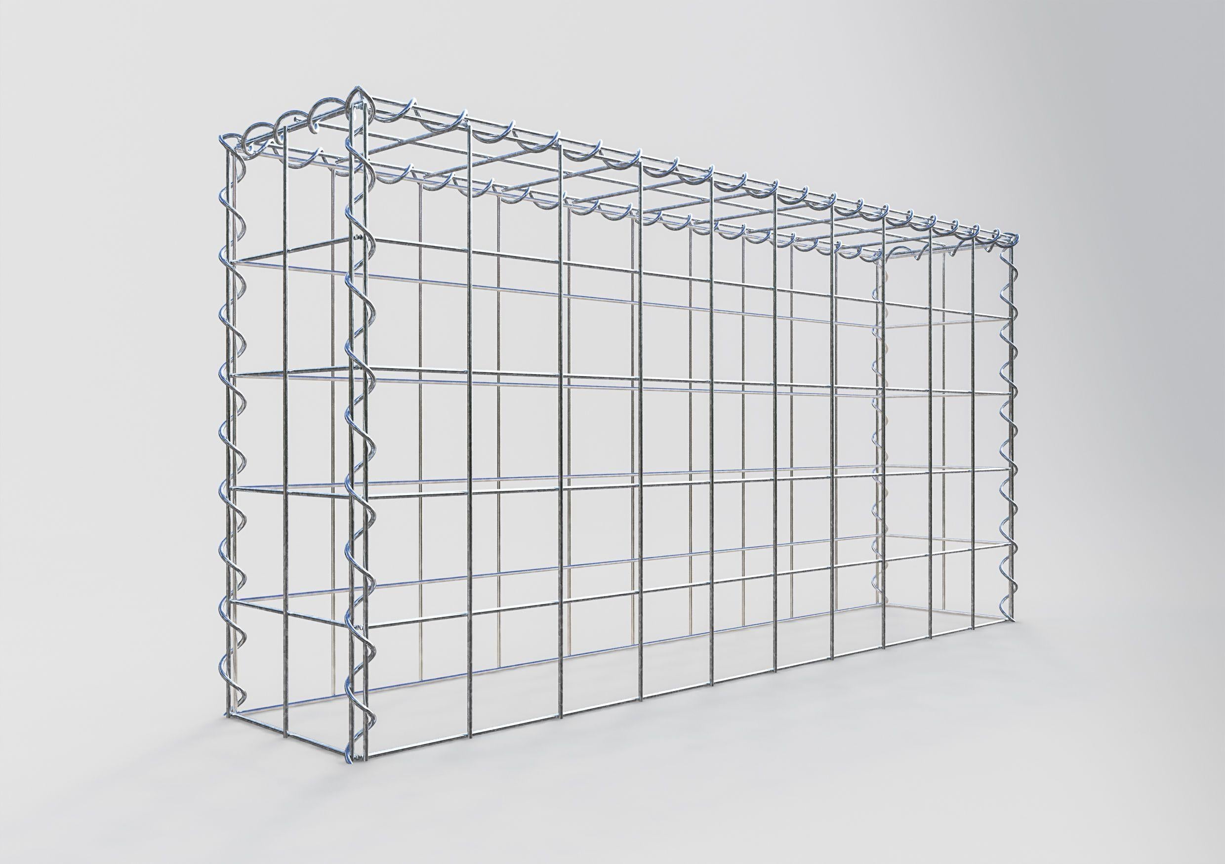 Gabbione aggiuntivo tipo 3 100 cm x 50 cm x 20 cm (L x H x P), maglia 10 cm x 10 cm, spirale