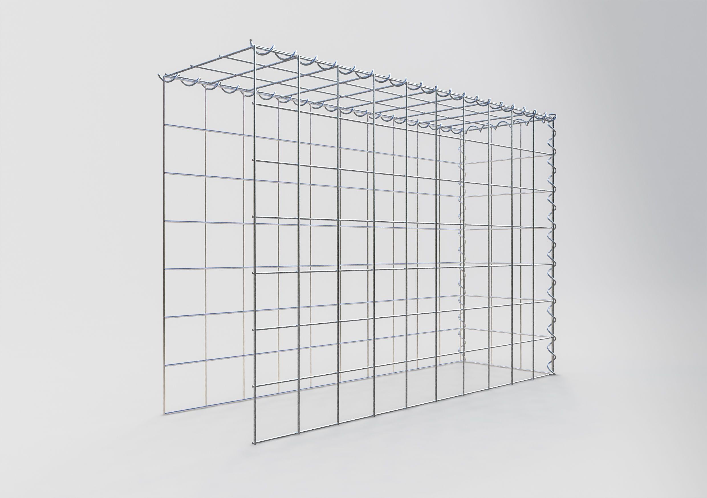 Gabião Tipo 4 100 cm x 70 cm x 30 cm (C x A x P), malhagem 10 cm x 10 cm, espiral