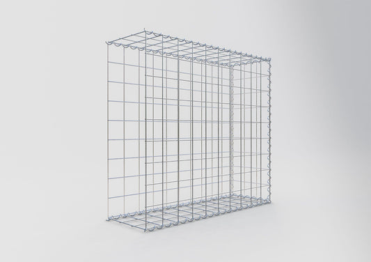 Gabbione aggiuntivo tipo 2 100 cm x 90 cm x 30 cm (L x H x P), maglia 10 cm x 10 cm, spirale