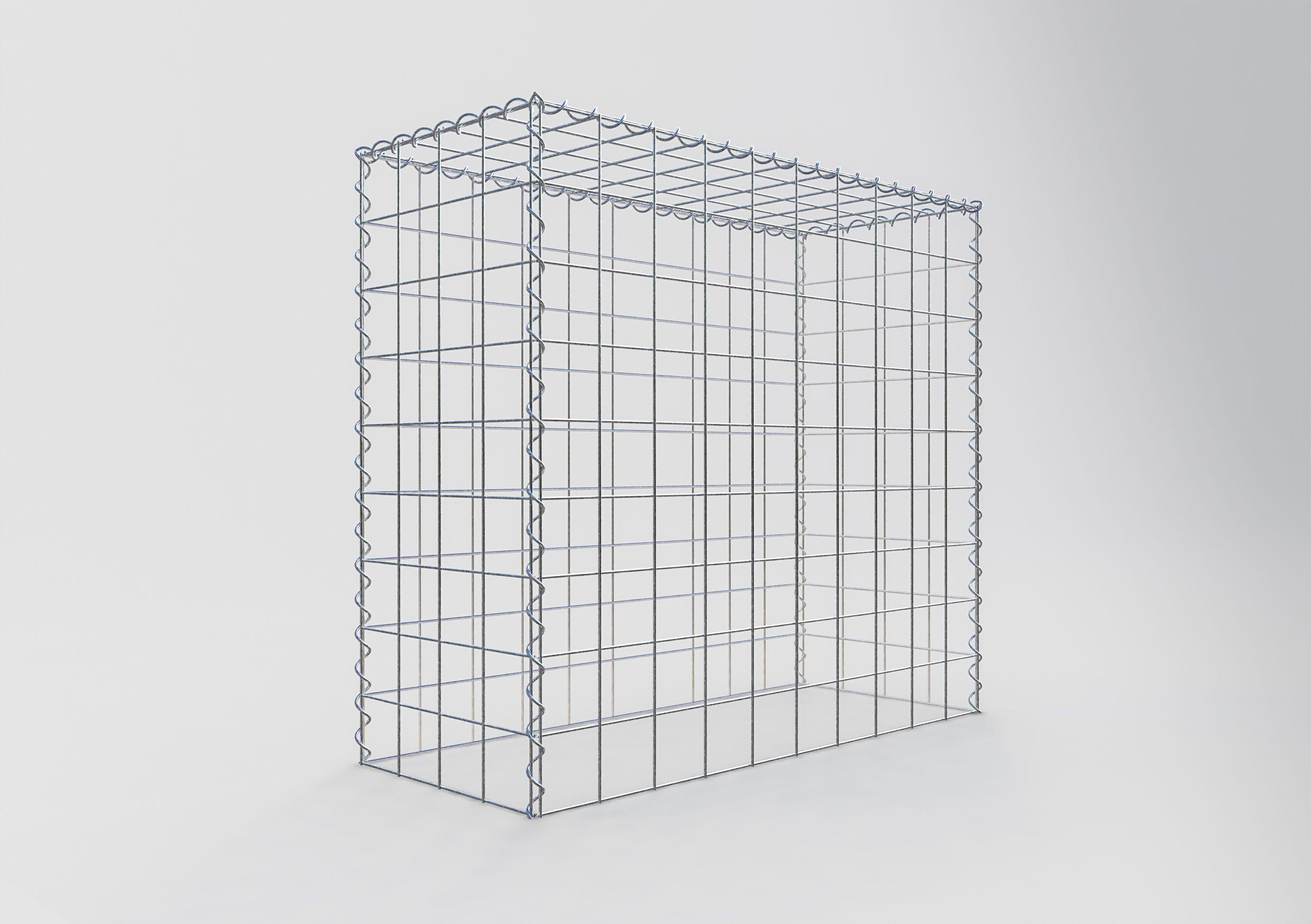 Add-on schanskorf type 3 100 cm x 90 cm x 40 cm (L x H x D), maaswijdte 10 cm x 10 cm, spiraal