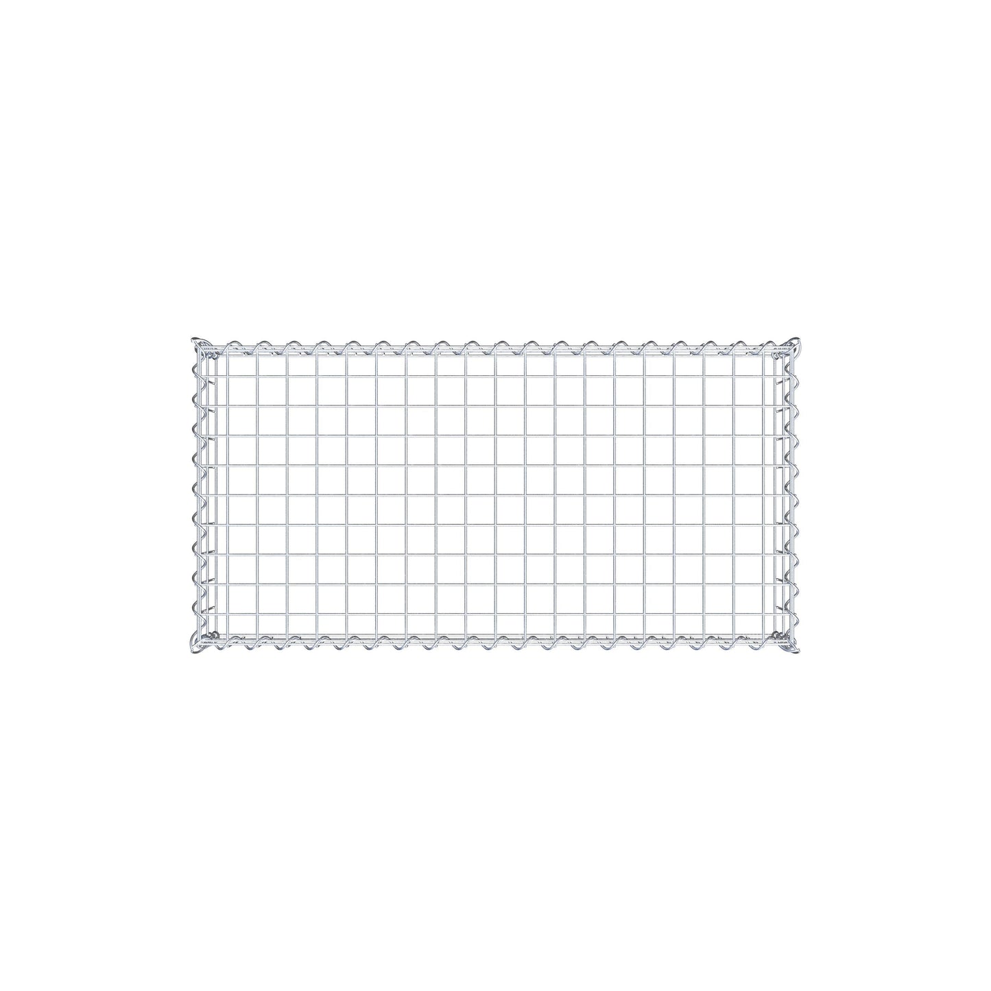 Anbaugabione Typ 3 100 cm x 20 cm x 50 cm (L x H x T), Maschenweite 5 cm x 10 cm, Spirale