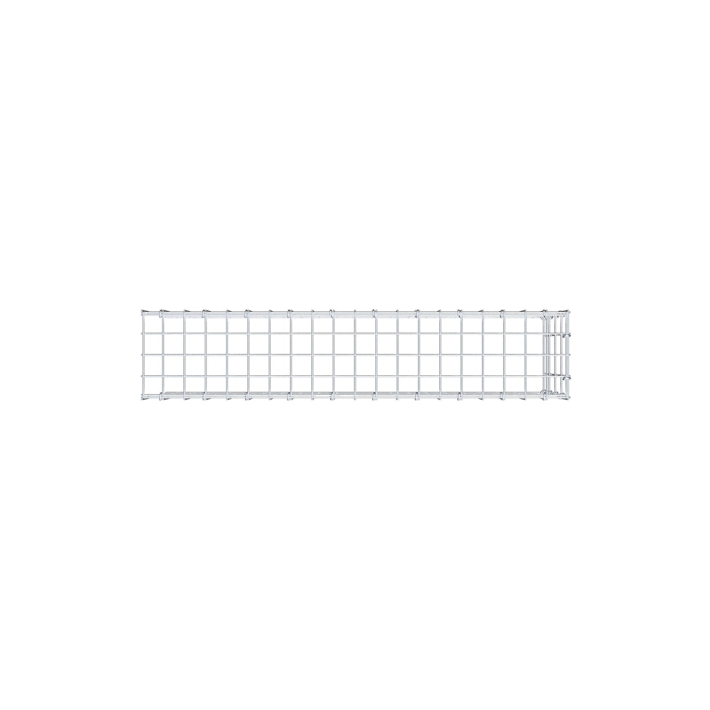 Monteret gabion type 4 100 cm x 40 cm x 20 cm (L x H x D), maskestørrelse 5 cm x 10 cm, C-ring