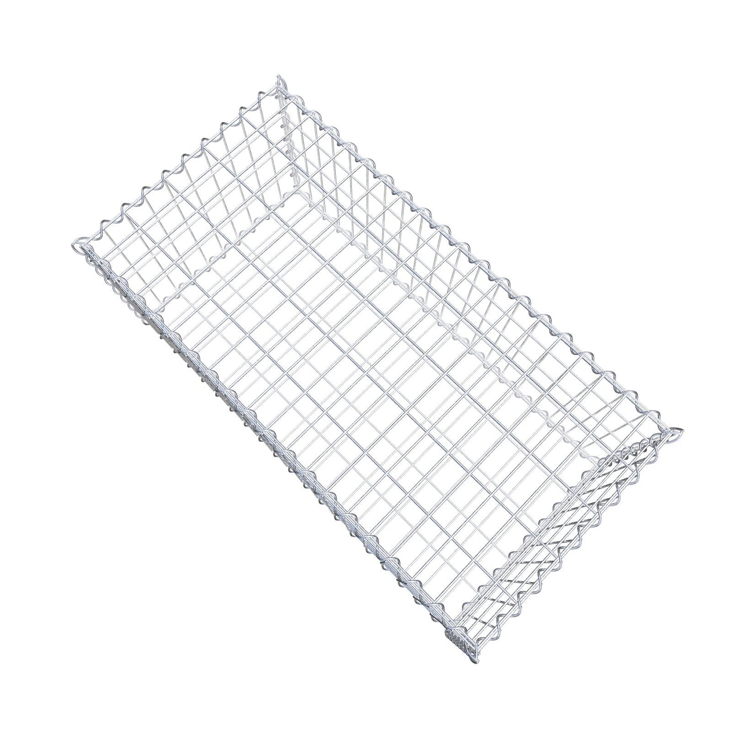 Gabion 100 cm x 40 cm x 50 cm (L x H x D), maskestørrelse 5 cm x 10 cm, spiral