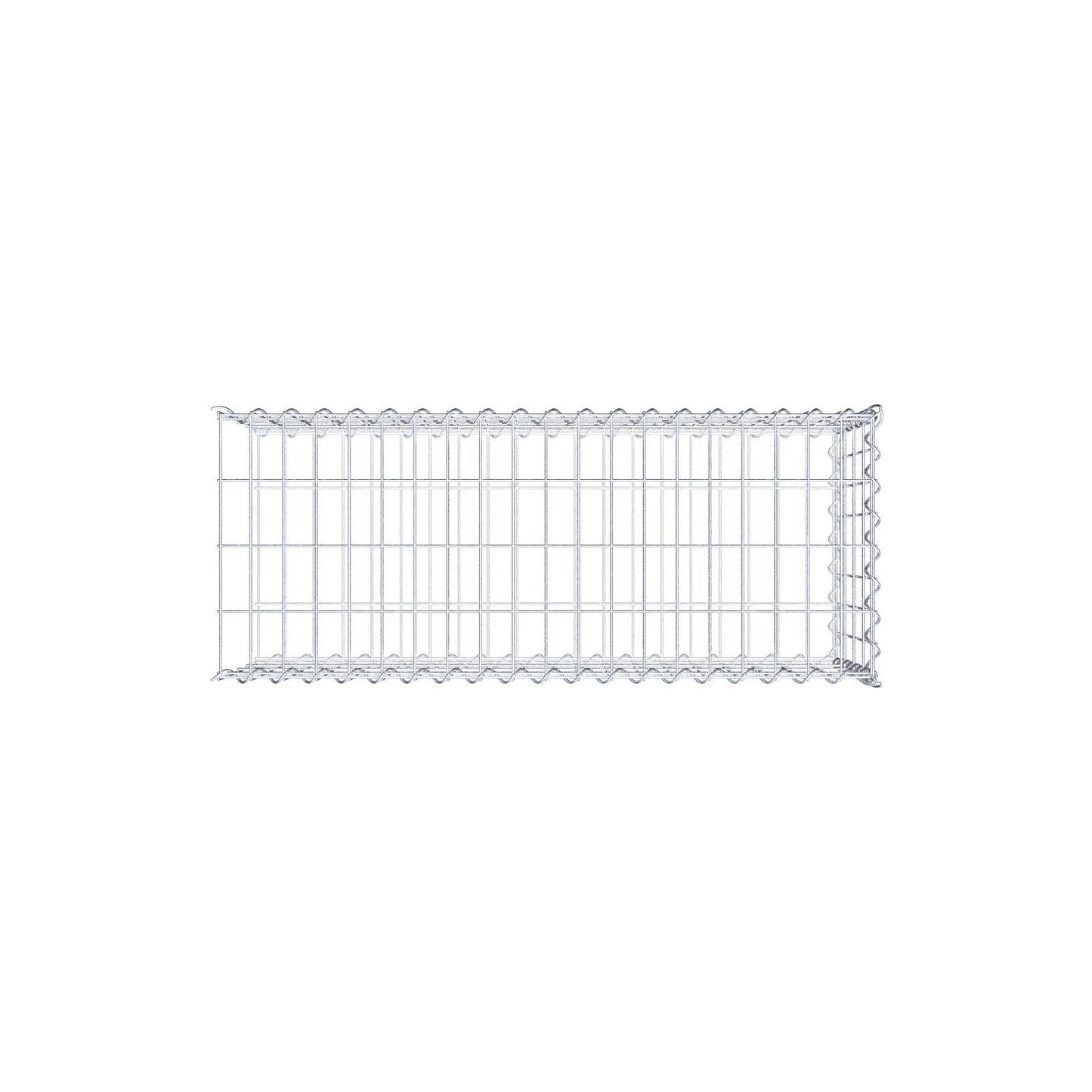 Opvokset gabion type 2 100 cm x 40 cm x 40 cm (L x H x D), maskestørrelse 5 cm x 10 cm, spiral