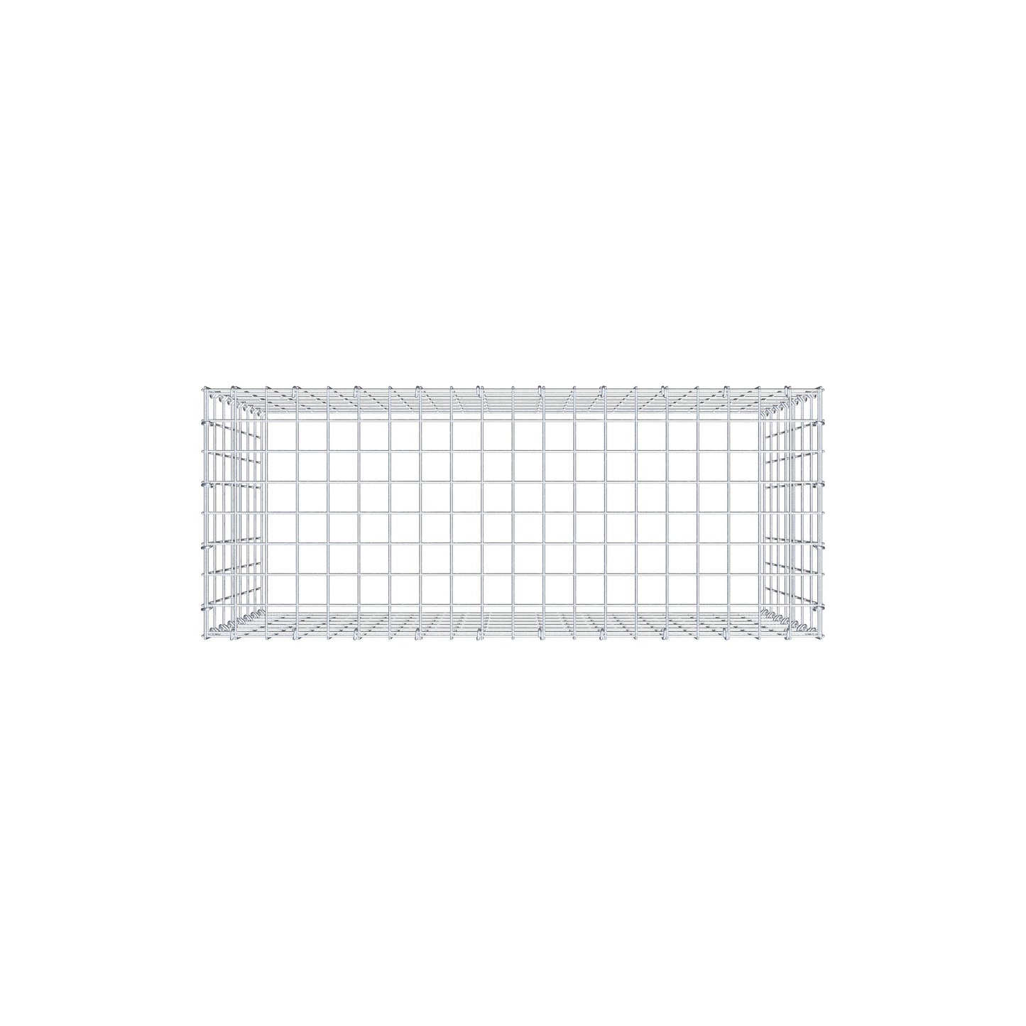 Gabbione aggiuntivo di tipo 3 100 cm x 70 cm x 40 cm (L x H x P), maglia 5 cm x 10 cm, anello a C