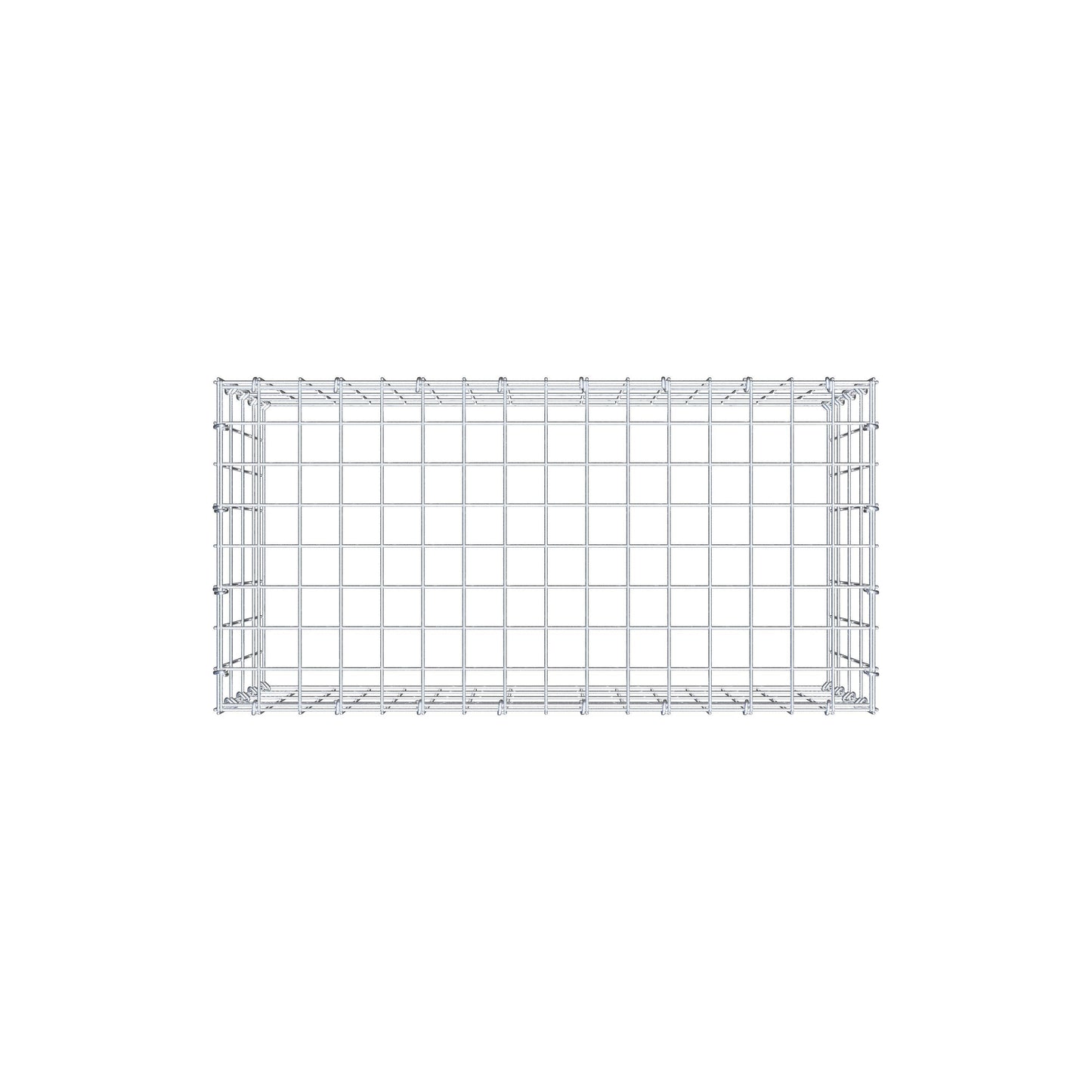 Fourche rapportée type 3 80 cm x 40 cm x 40 cm (L x H x P), mailles 5 cm x 10 cm, anneau C