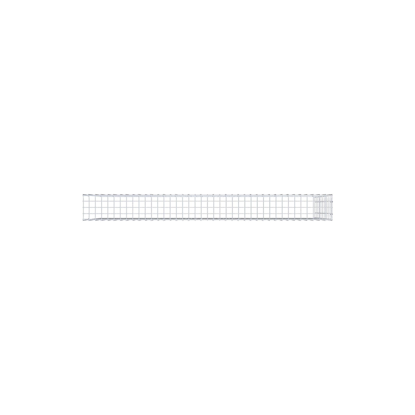 Monteret gabion type 4 200 cm x 100 cm x 20 cm (L x H x D), maskestørrelse 5 cm x 10 cm, C-ring