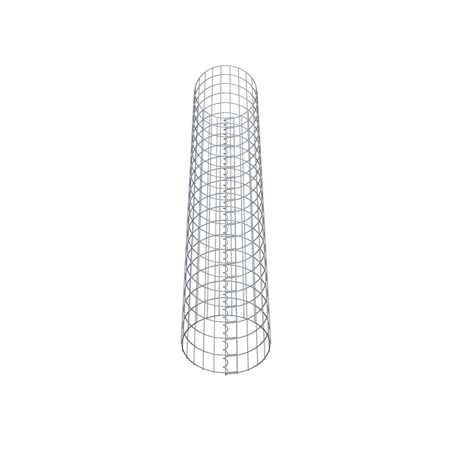 Columna de gaviones redonda 37 cm de diámetro, 200 cm de altura, malla 5 cm x 10 cm