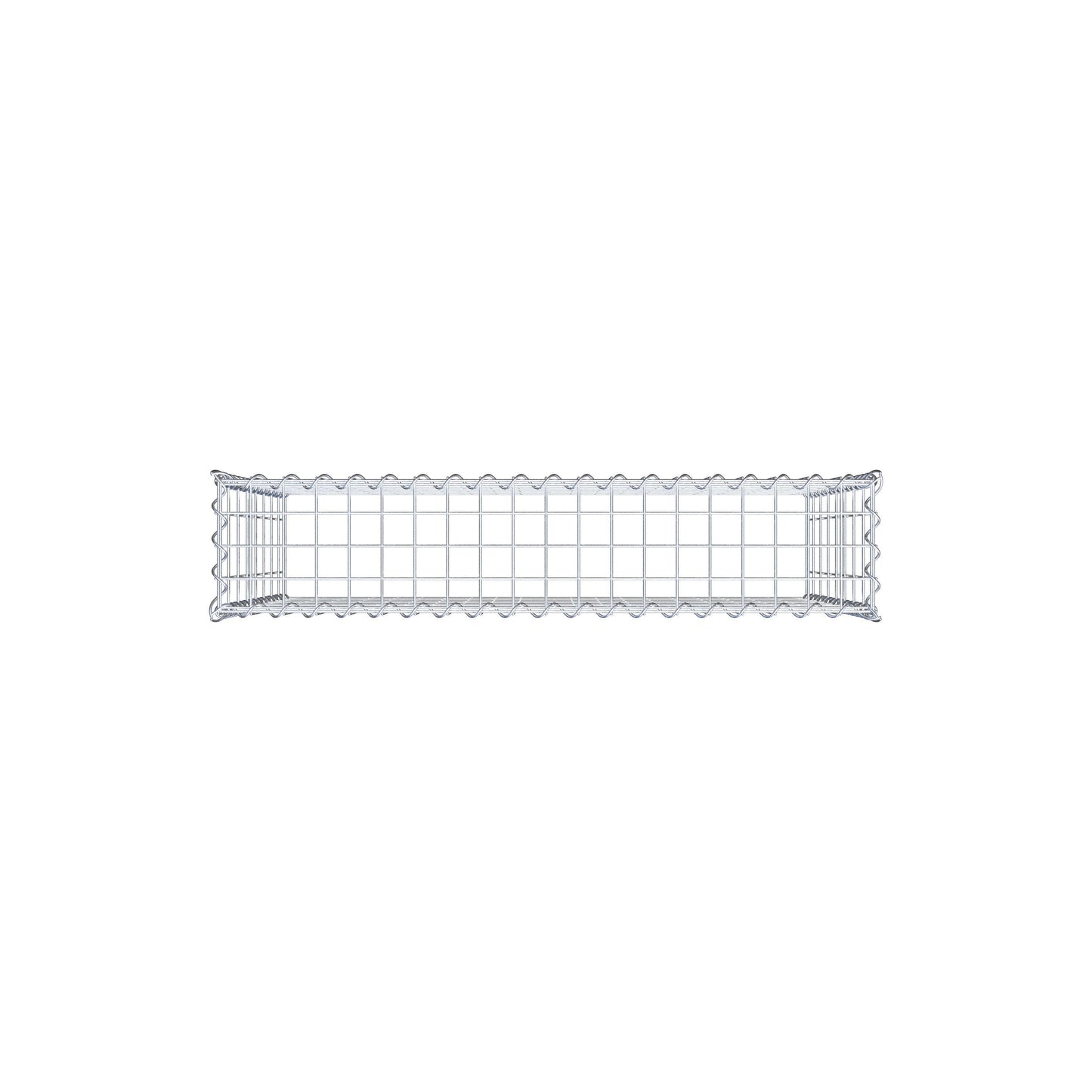 Gabbione aggiuntivo tipo 3 100 cm x 80 cm x 20 cm (L x H x P), dimensione maglia 5 cm x 10 cm, a spirale