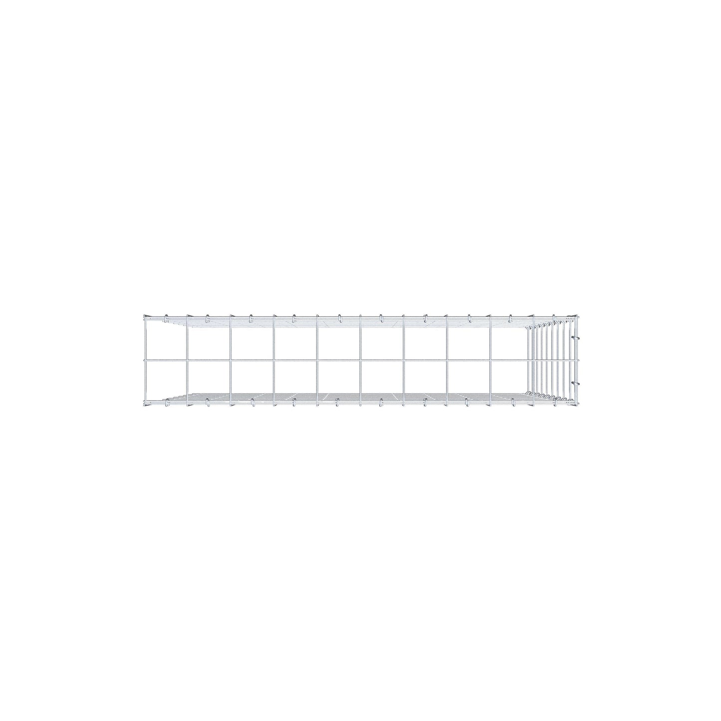 Anbaugabione Typ 4 100 cm x 90 cm x 20 cm (L x H x T), Maschenweite 10 cm x 10 cm, C-Ring