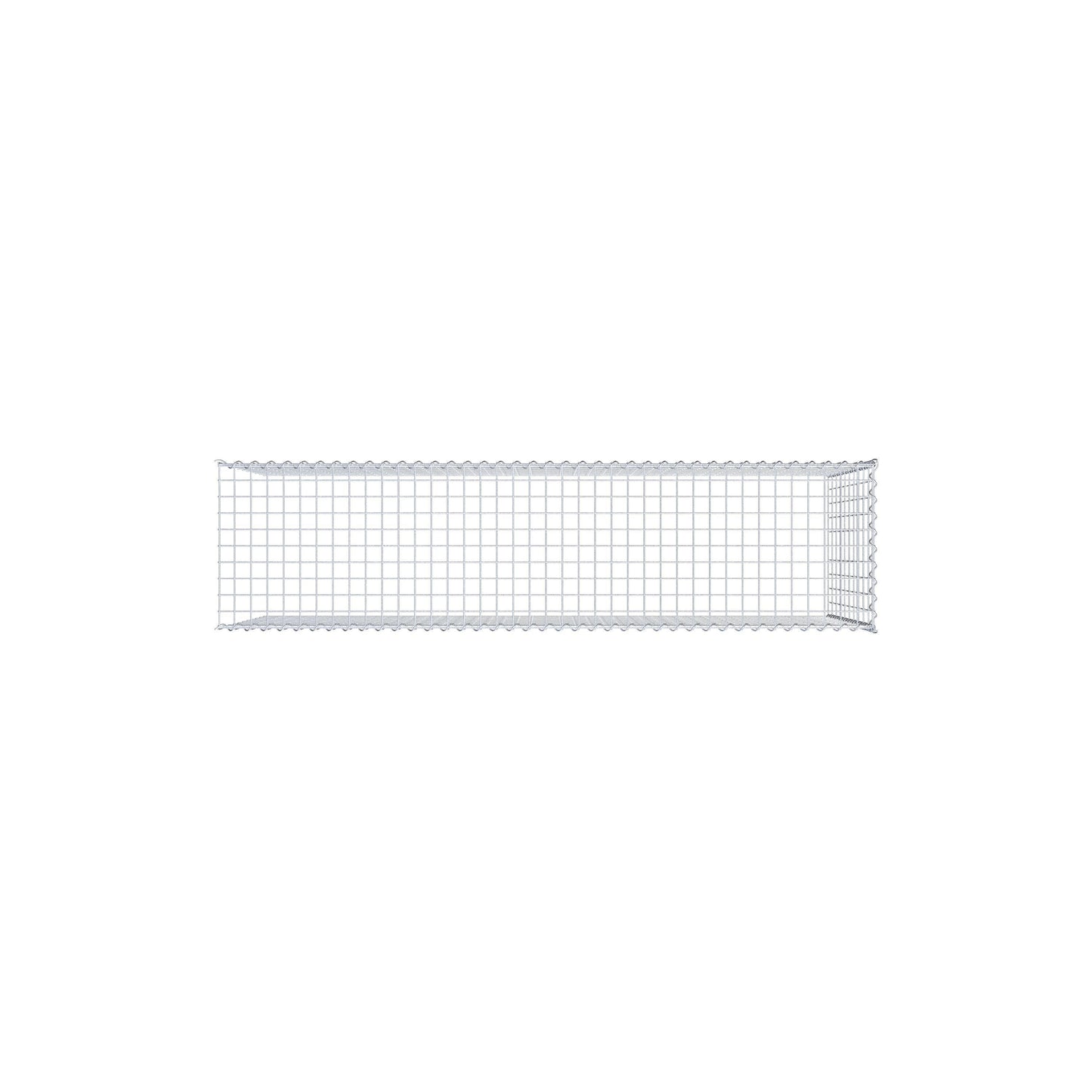 Opvokset gabion type 4 200 cm x 100 cm x 50 cm (L x H x D), maskestørrelse 5 cm x 10 cm, spiral