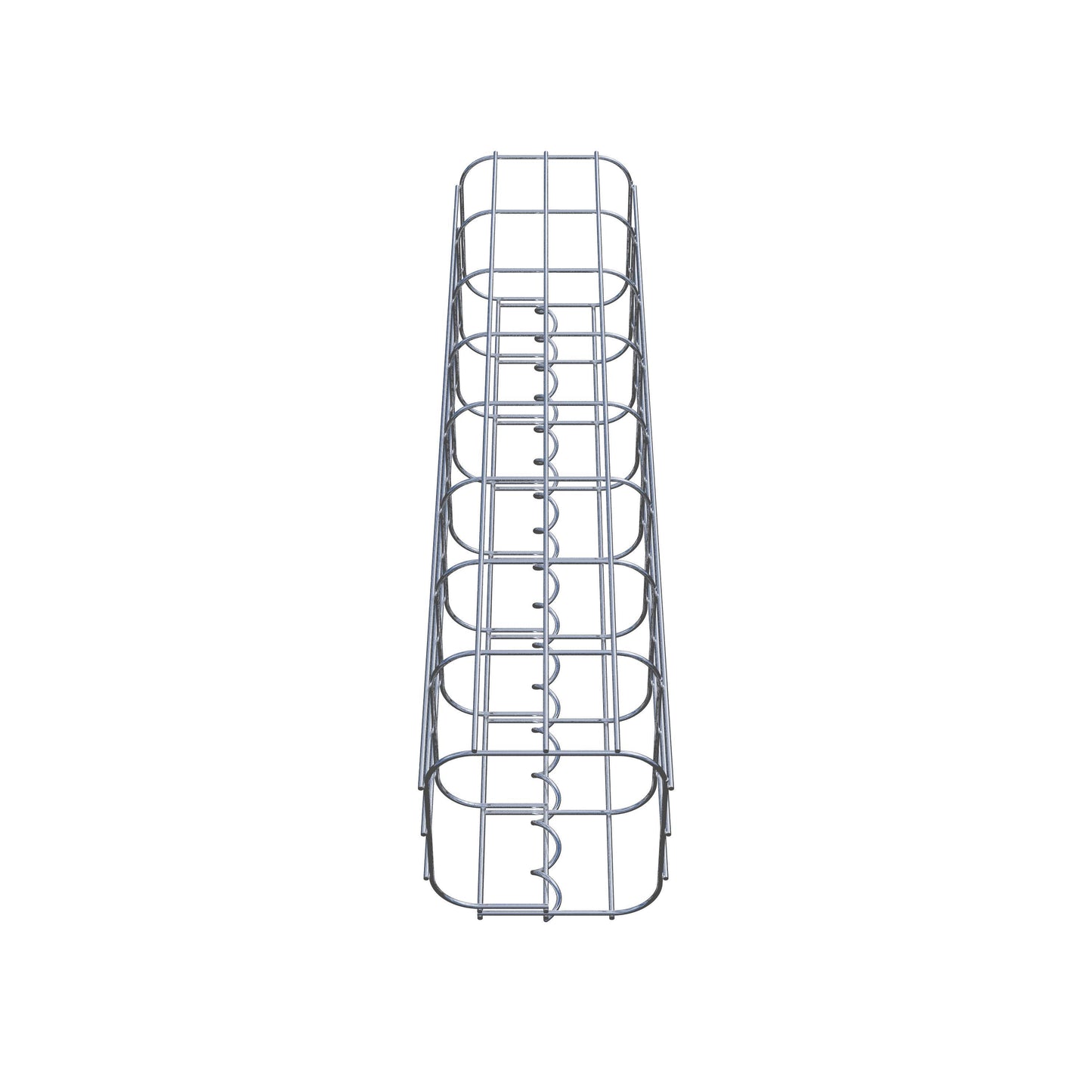Gabionpelare fyrkant 17 cm x 17 cm, 80 cm hög, MW 5 cm x 10 cm