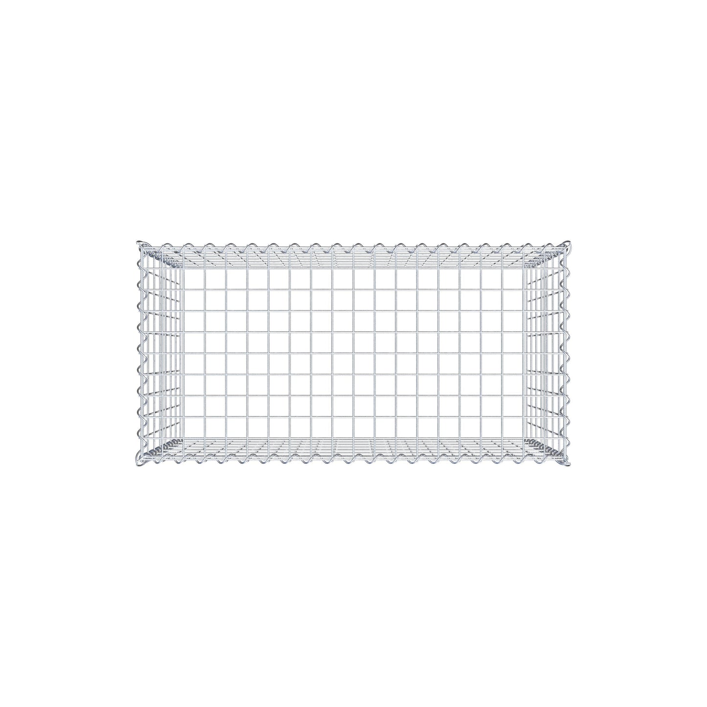 Anbaugabione Typ 3 100 cm x 70 cm x 50 cm (L x H x T), Maschenweite 5 cm x 10 cm, Spirale