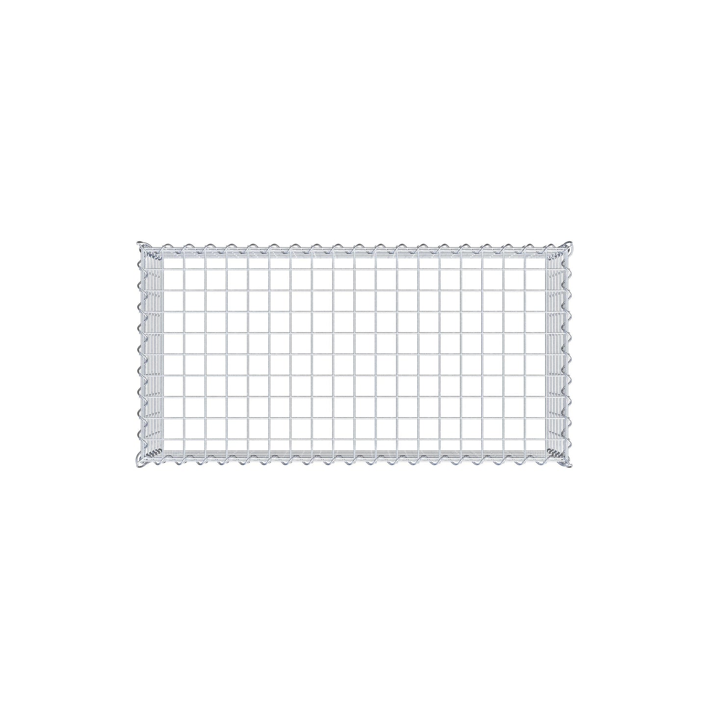 Gabião Tipo 3 100 cm x 30 cm x 50 cm (C x A x P), malhagem 5 cm x 5 cm, espiral