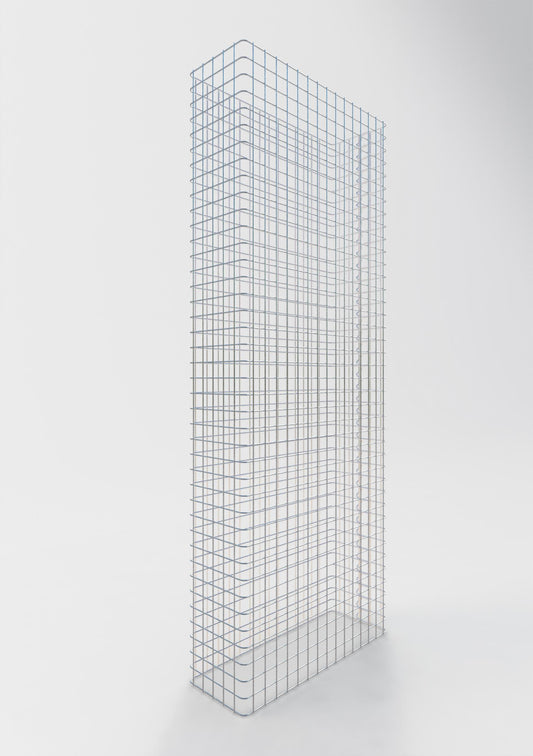 Schanskorfomheining lengte 77 cm, hoogte 200 cm, diepte 27 cm, maaswijdte 5 x 5 cm