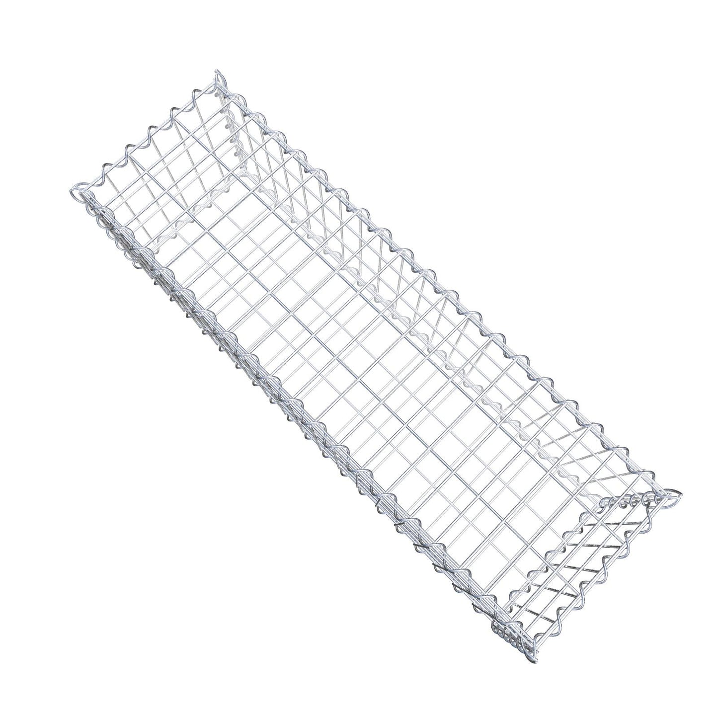 Gabion 100 cm x 30 cm x 30 cm (L x H x D), maskestørrelse 5 cm x 10 cm, spiral