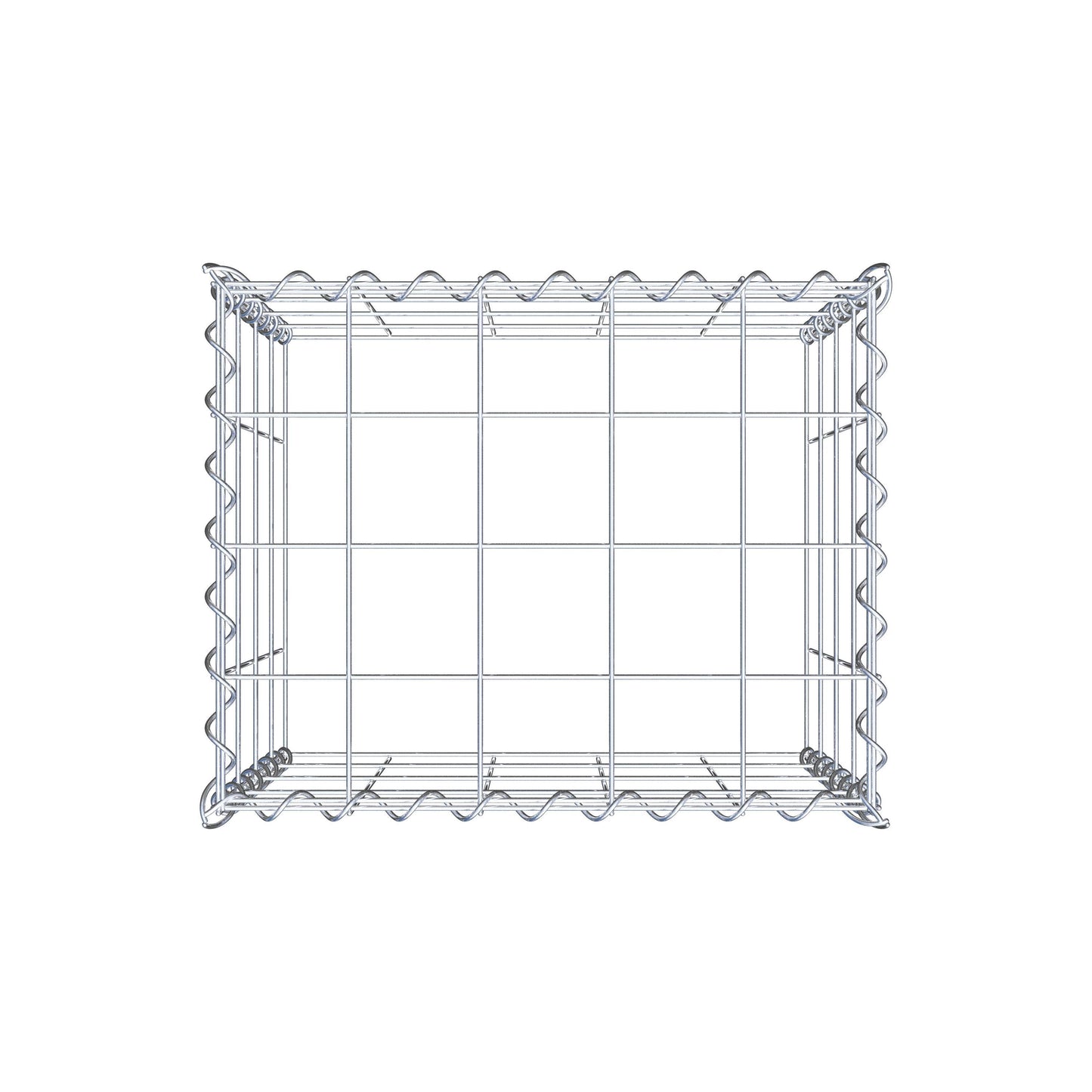 Gabion rapporté type 3 50 cm x 40 cm x 40 cm (L x H x P), mailles 10 cm x 10 cm, spirale