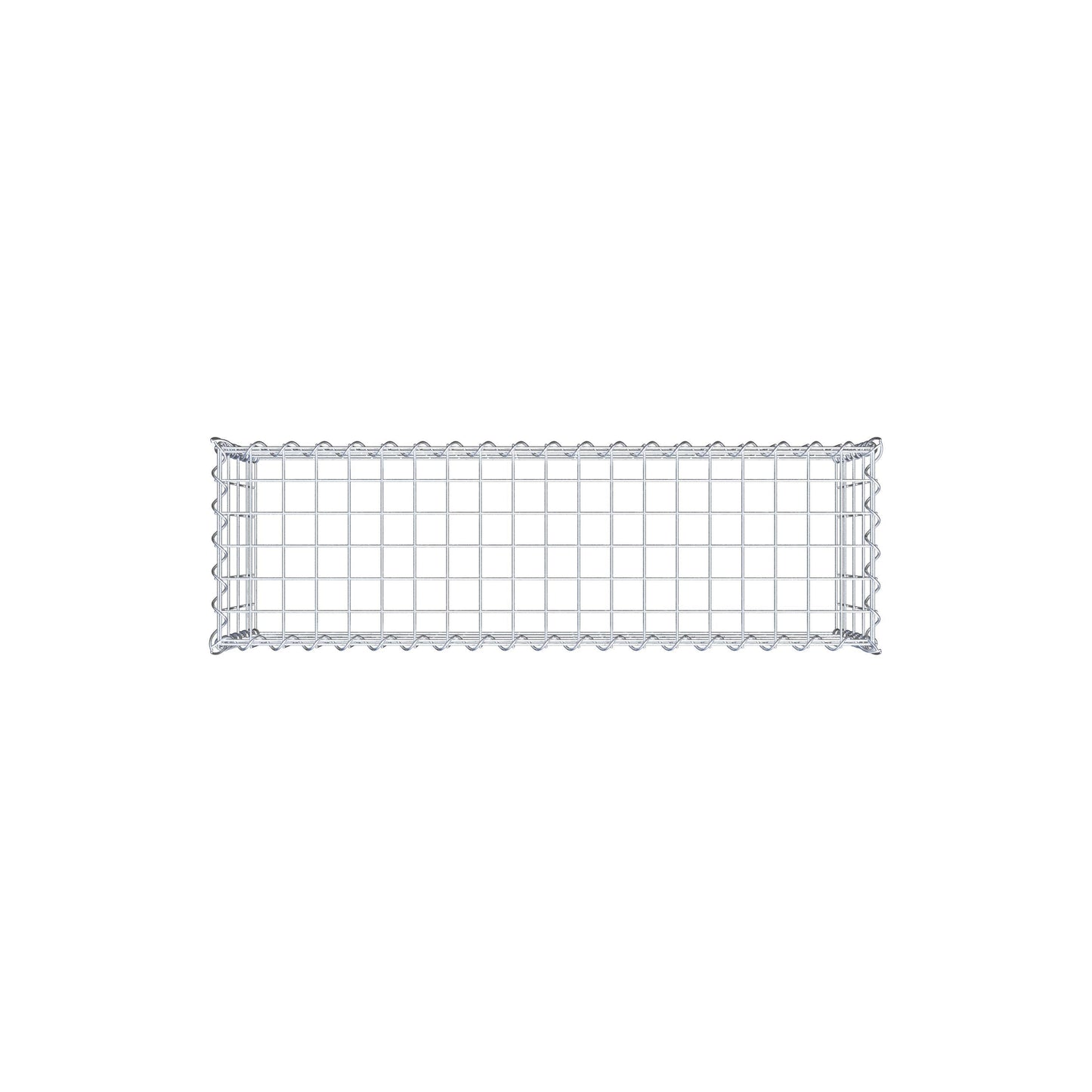 Anbaugabione Typ 3 100 cm x 40 cm x 30 cm (L x H x T), Maschenweite 5 cm x 10 cm, Spirale